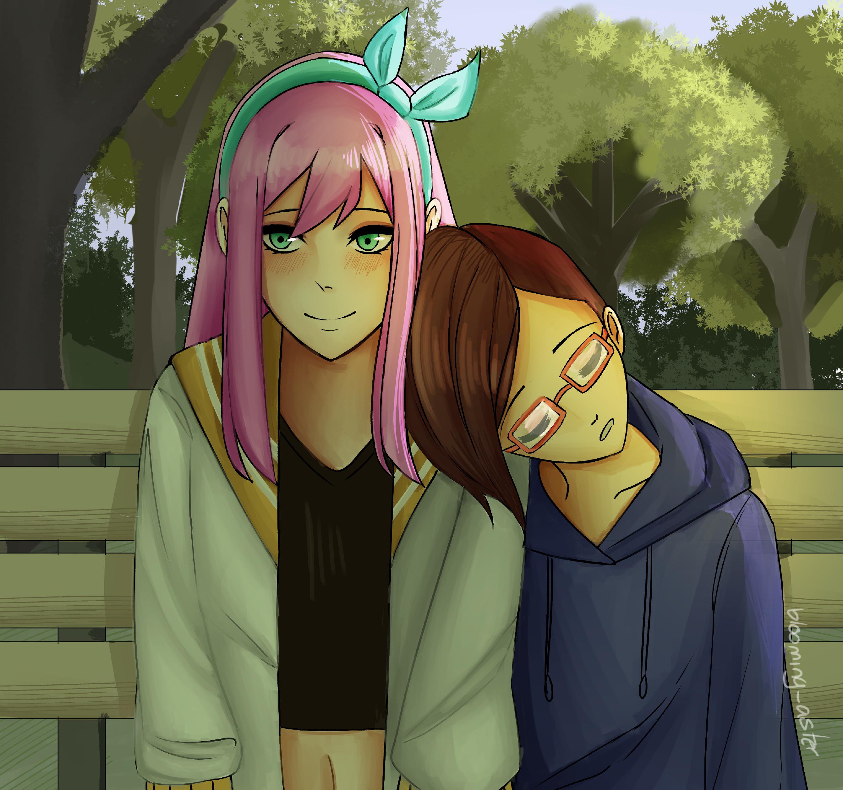 [OMORI] Kim & Aubrey (OC) wholesomeyuri