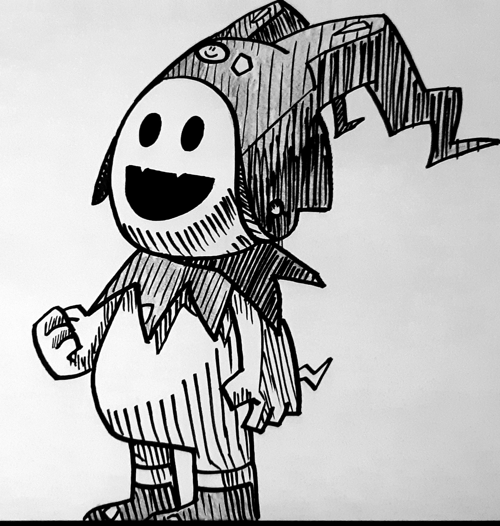 drawing an smt demon everyday until persona 6 is announced (day 3