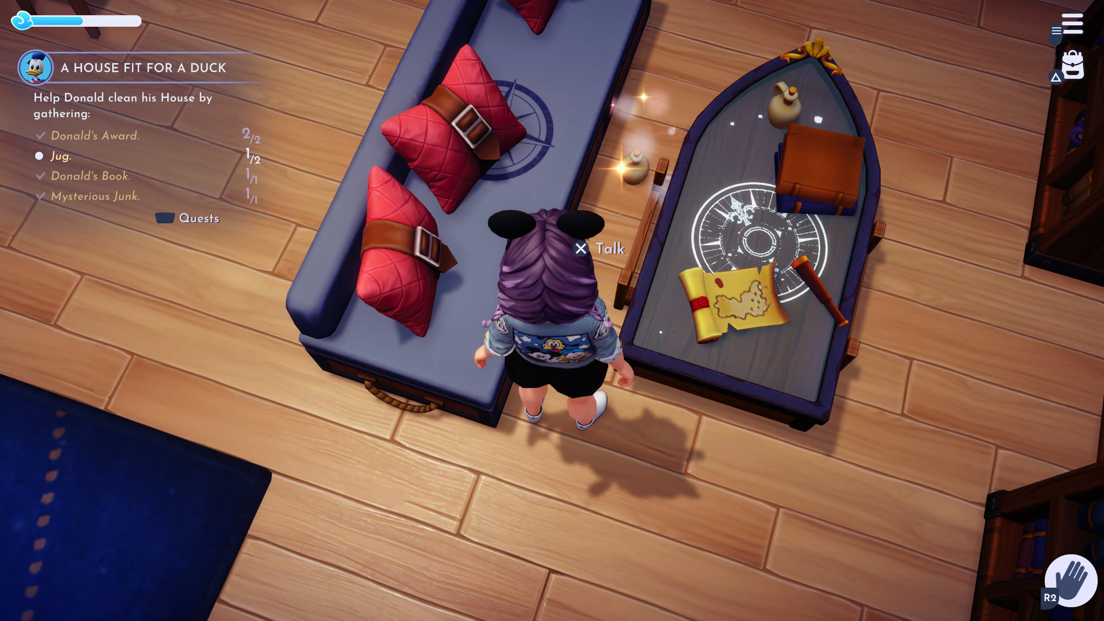 Anyone else's jug completely bugged for Donald Ducks "A House Fit For A Duck" quest? r