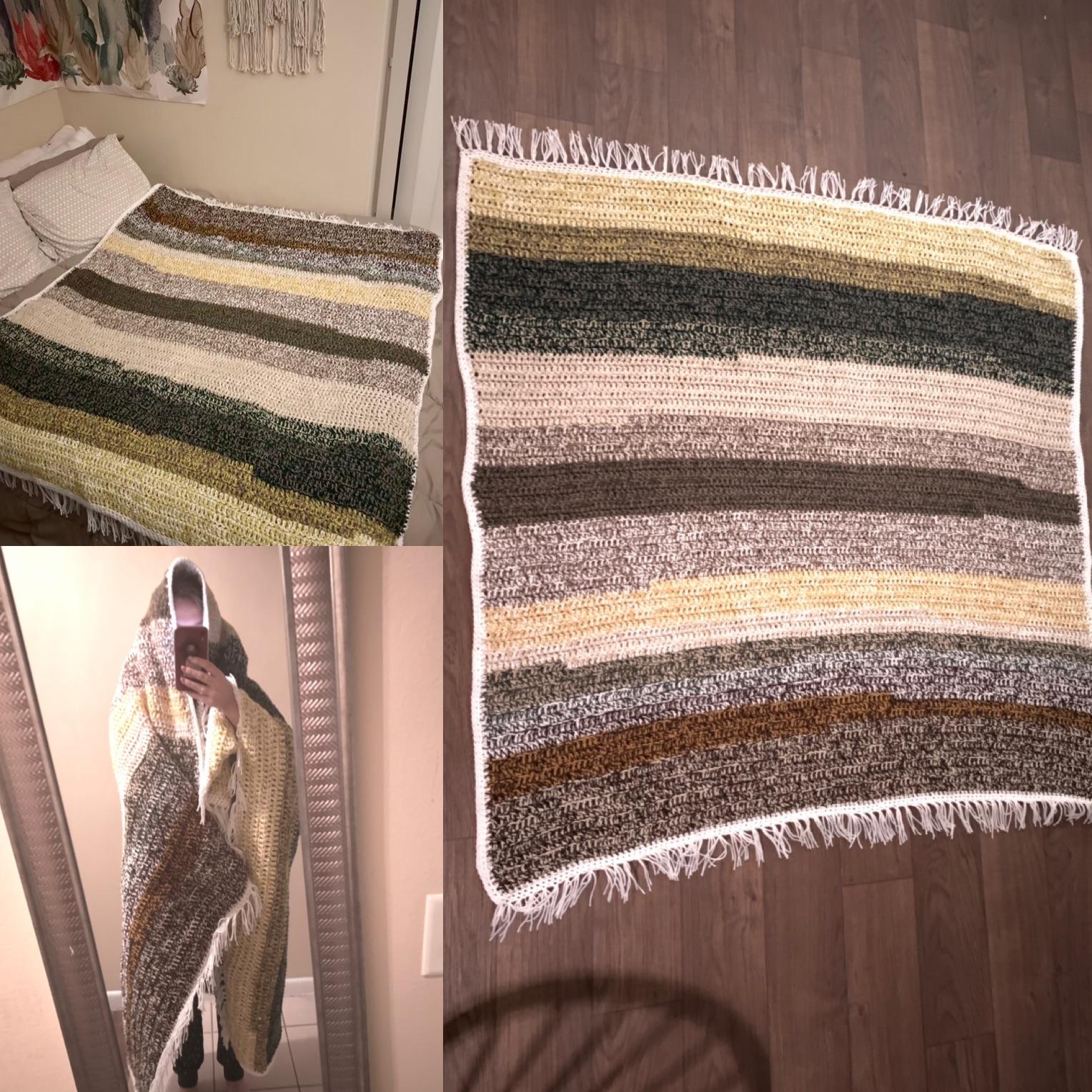 Started as me using up my extra yarn and turned into my biggest project