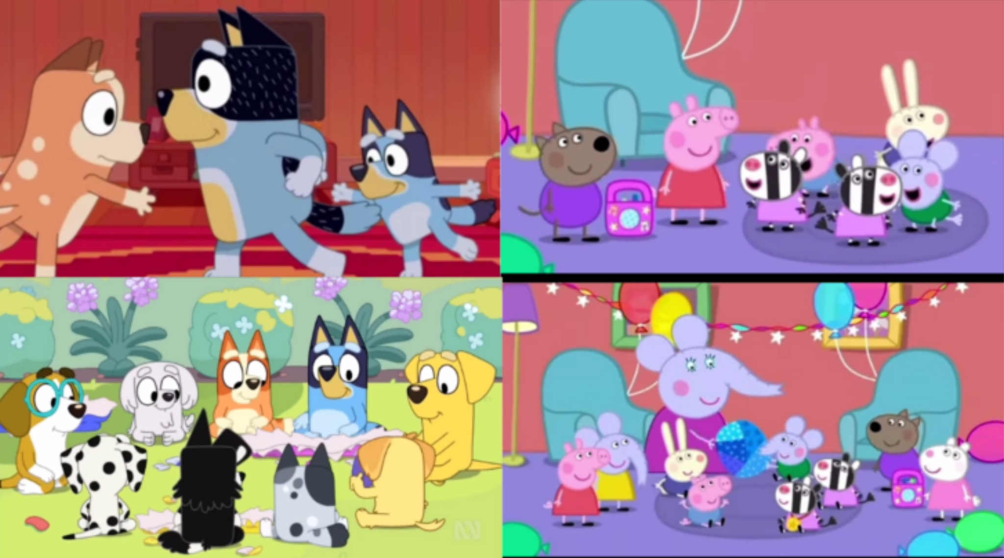 Apparently Musical Statues and Pass The Parcel are played in Peppa Pig