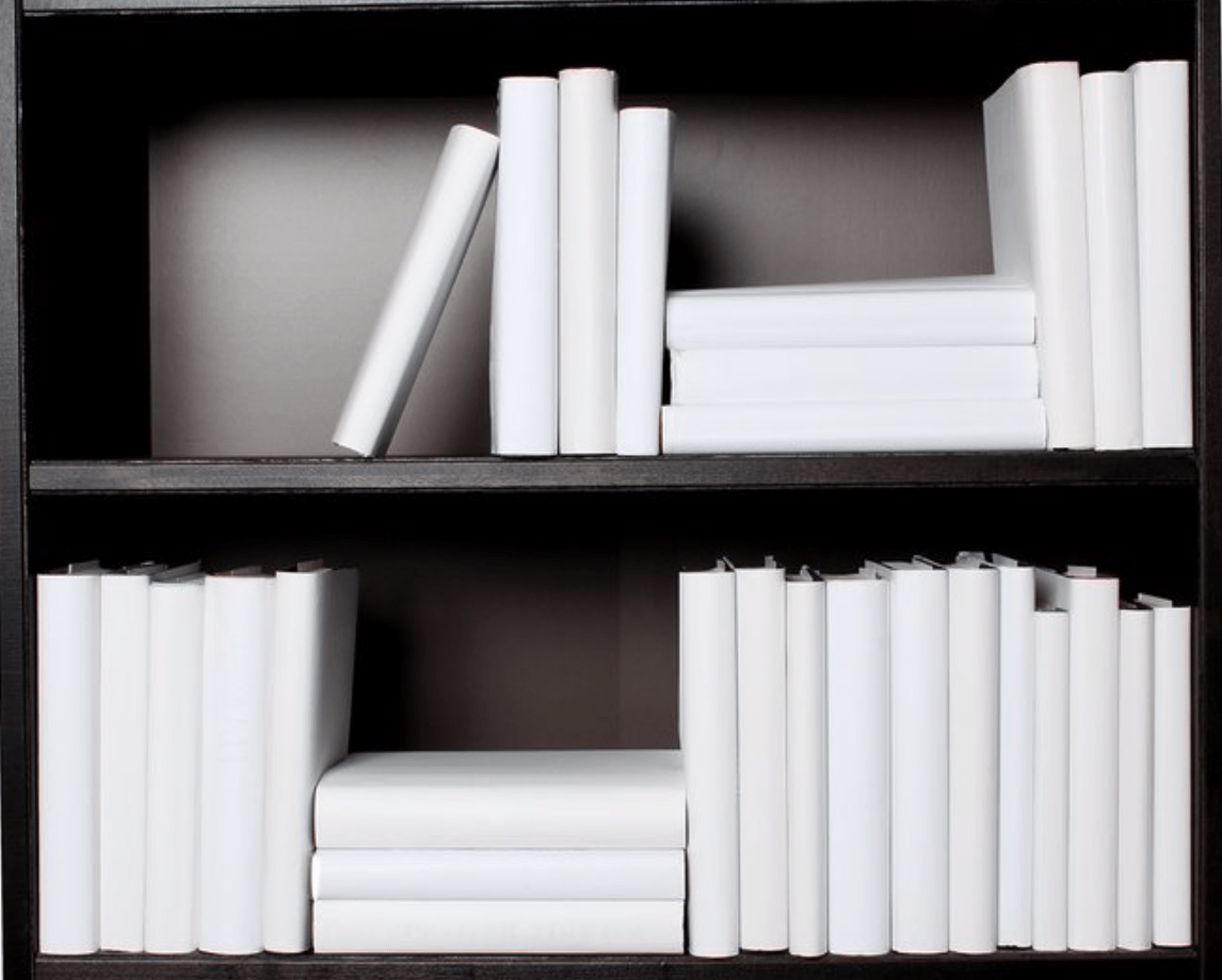 Where can I buy CHEAP decorative white books like these? r