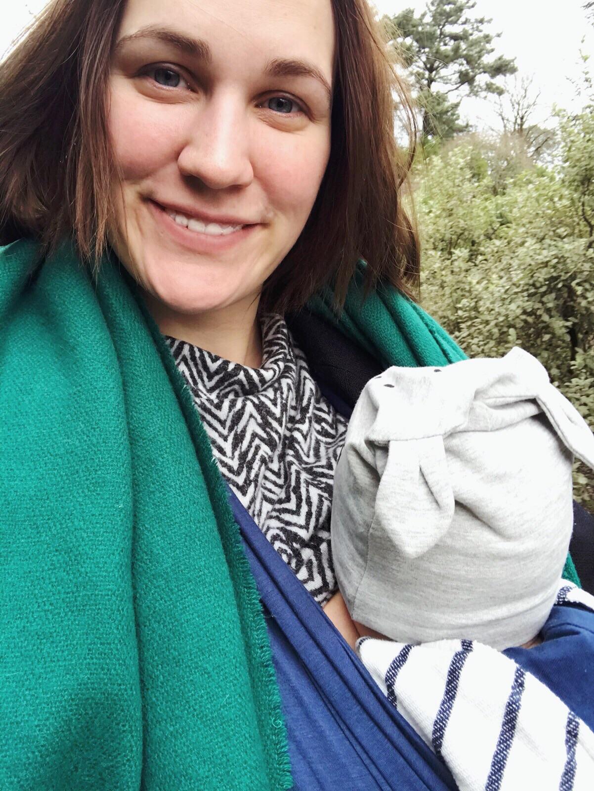 Finally mastered breastfeeding while slinging! I never thought I’d love