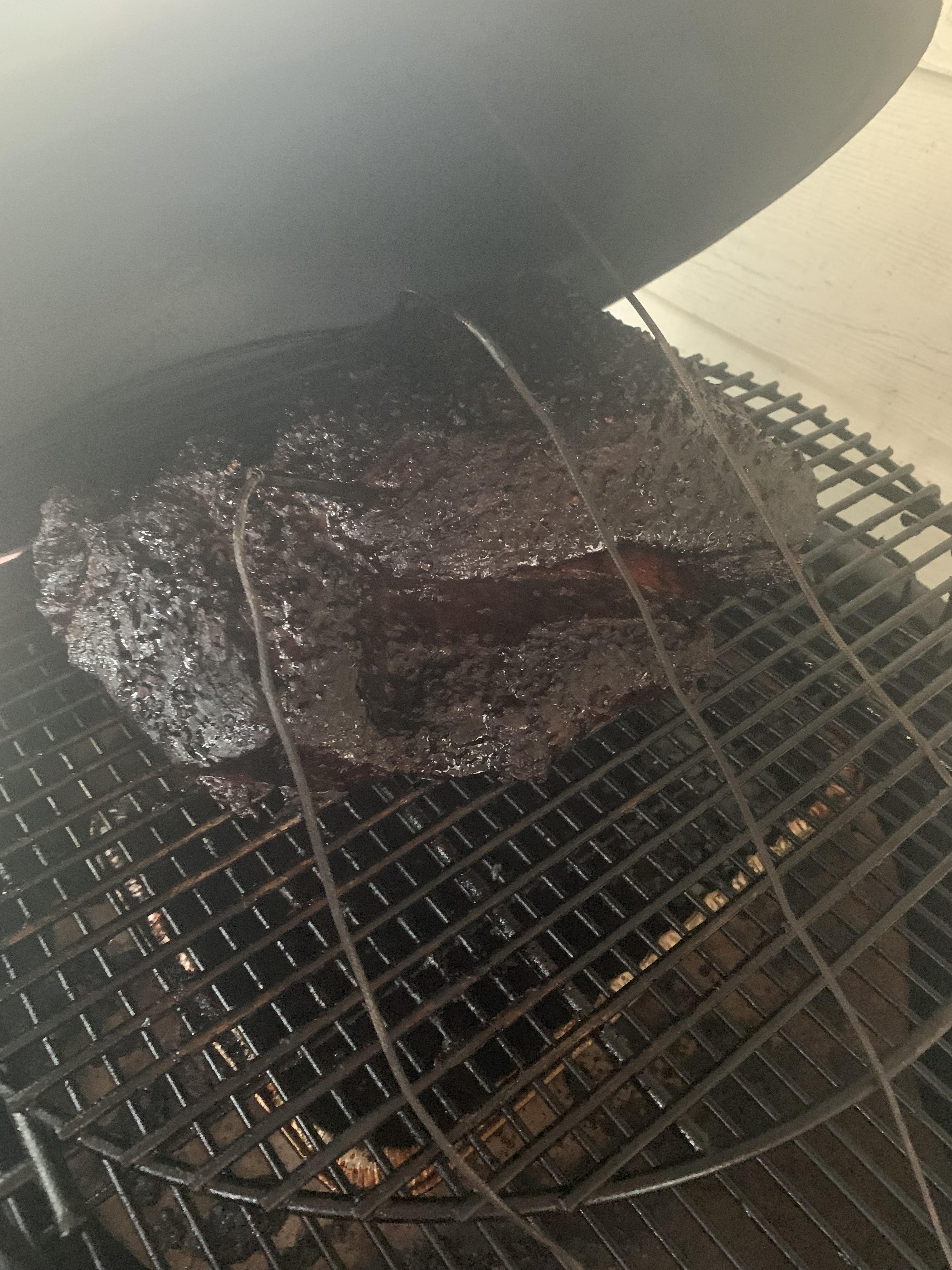Just a quick look on this brisket. 12 hours in at 225 I’m hungry