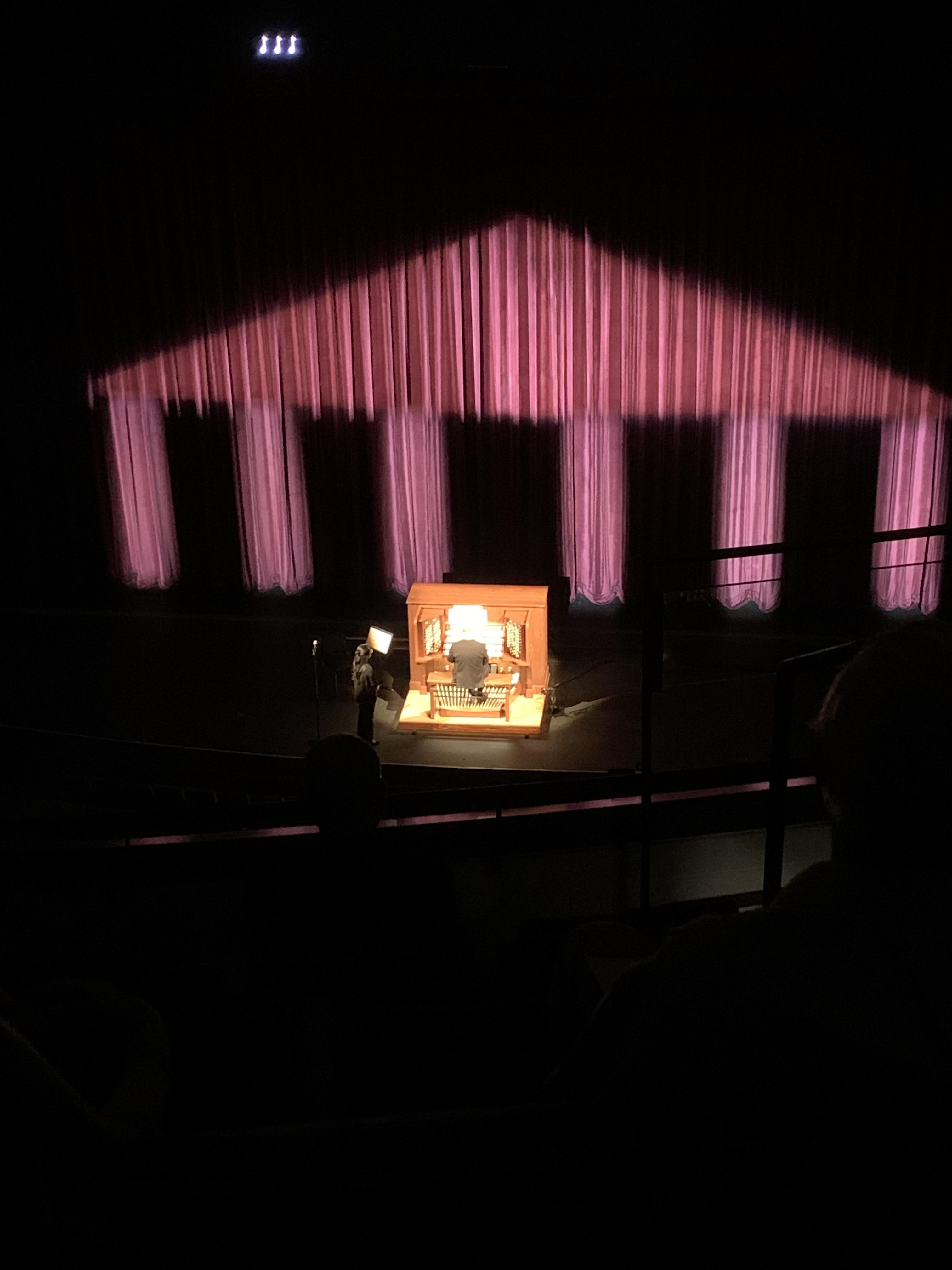 Dr. Dean Billmeyer at Northrop Memorial Auditorium. University of