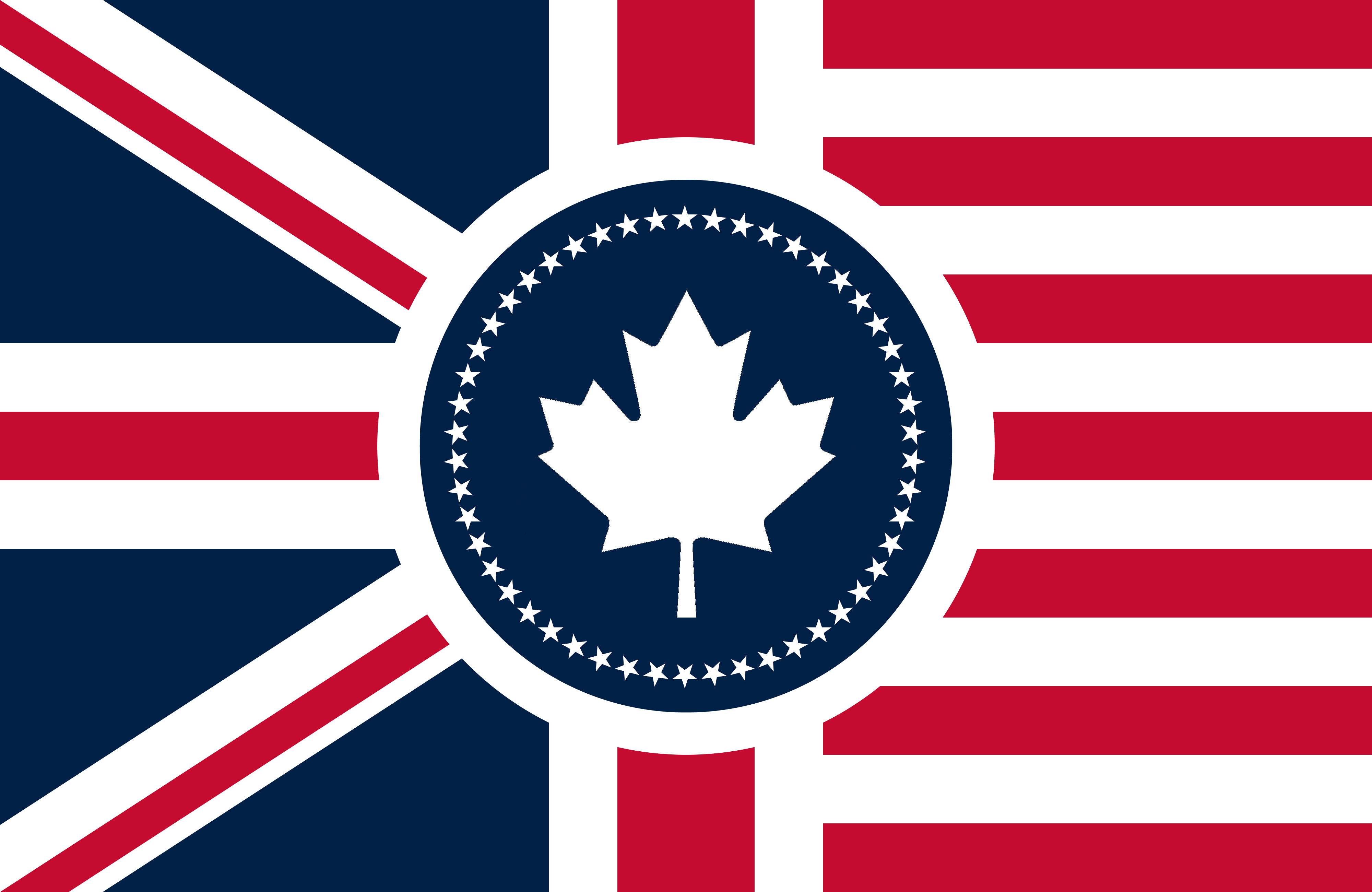 Combined USA, UK, and Canada Flag r/vexillology