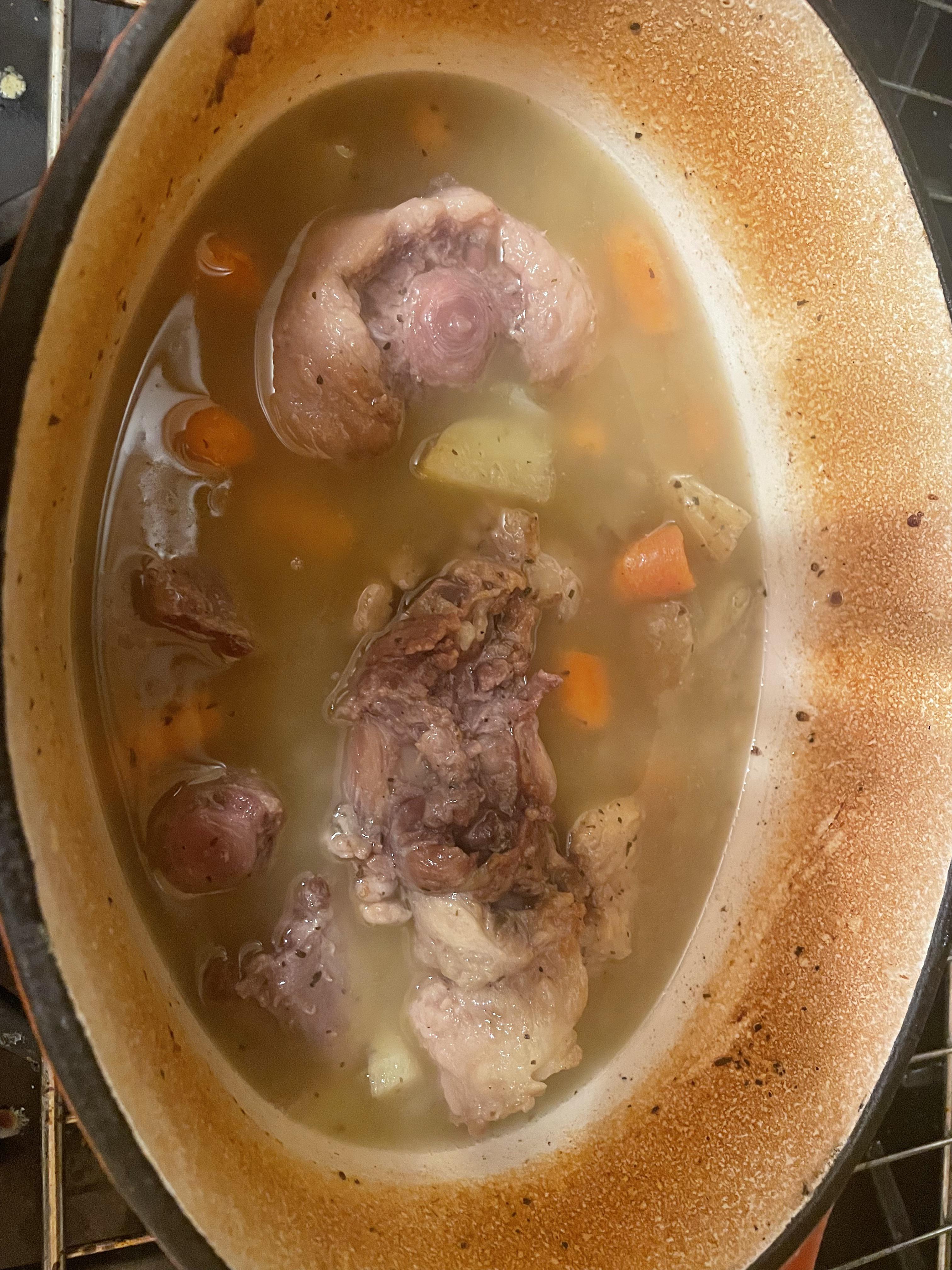 I did ox tail in a stew with a Dutch oven on stove and oven. I didn’t