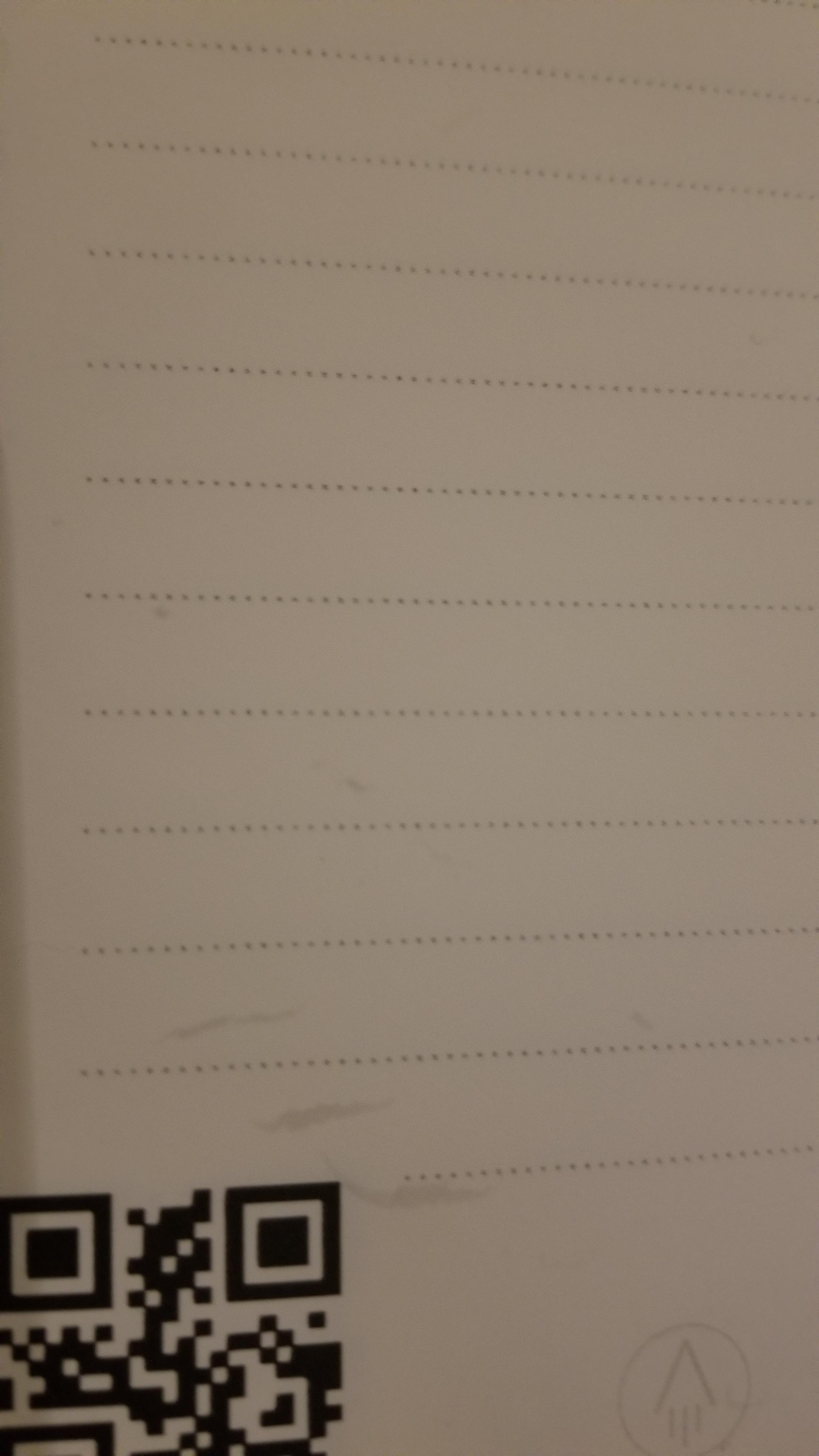 Is there any way to remove the splotches next to the qr code? They