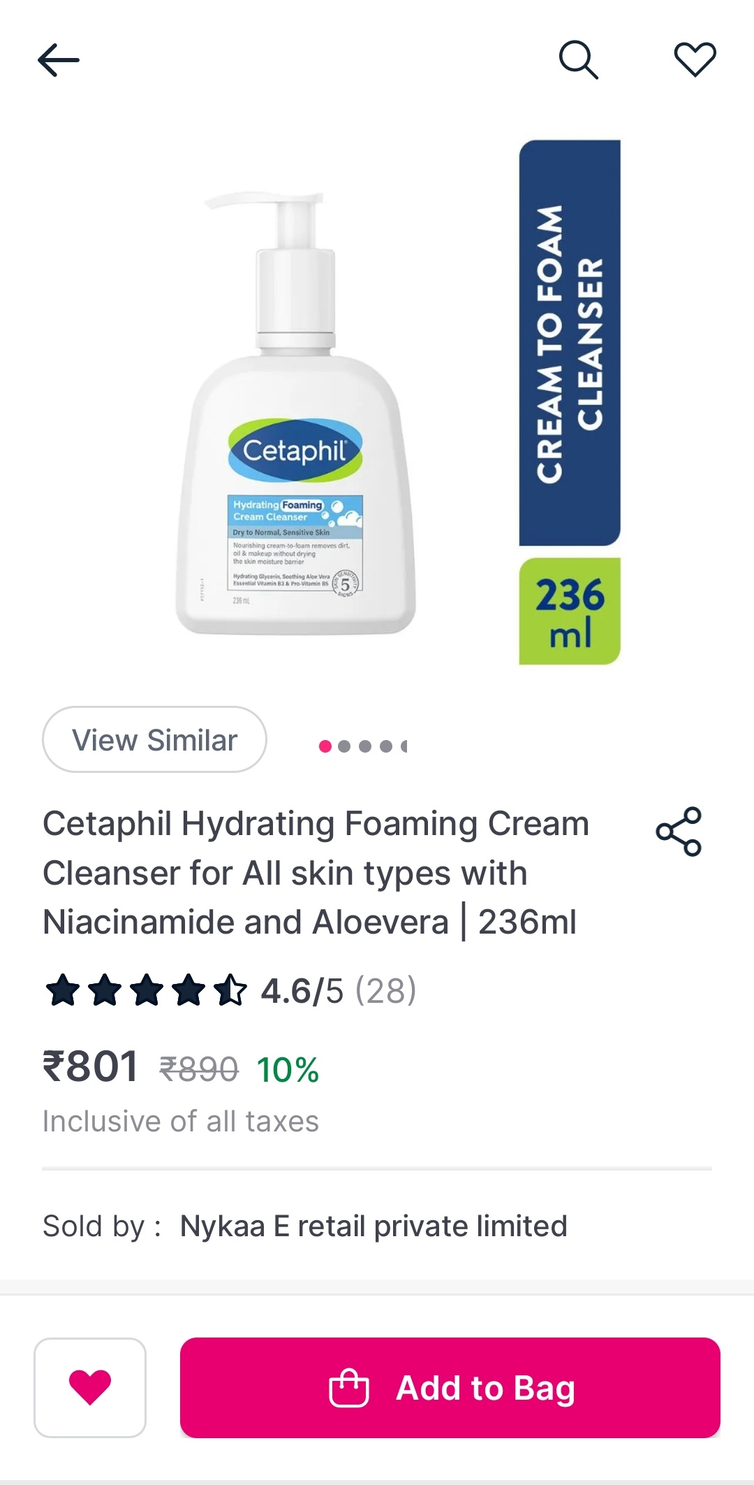 Seeking reviews for Cetaphil Hydrating Foaming Cream Cleanser r