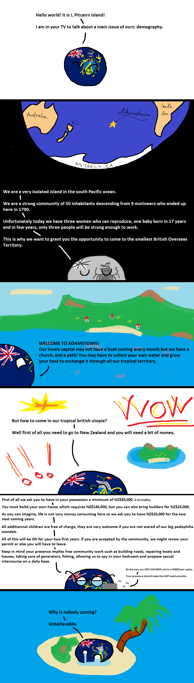 to Pitcairn Islands! r/polandball
