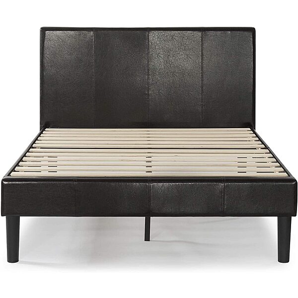 Zinus Gerard Faux Leather Upholstered Platform Bed Frame (King) 162.38