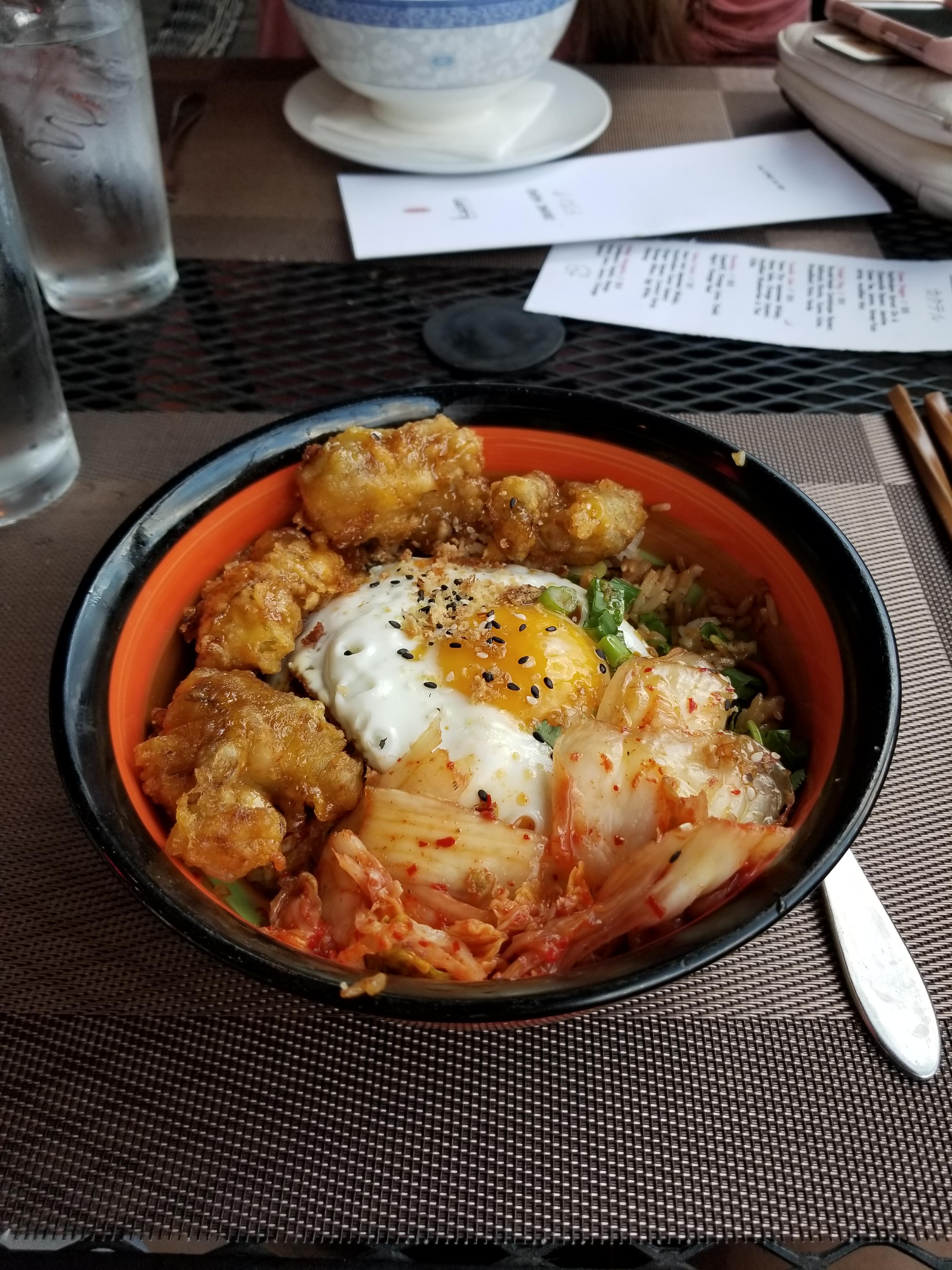 Oyster fried rice Kaizen Knoxville, TN r/PutAnEggOnIt