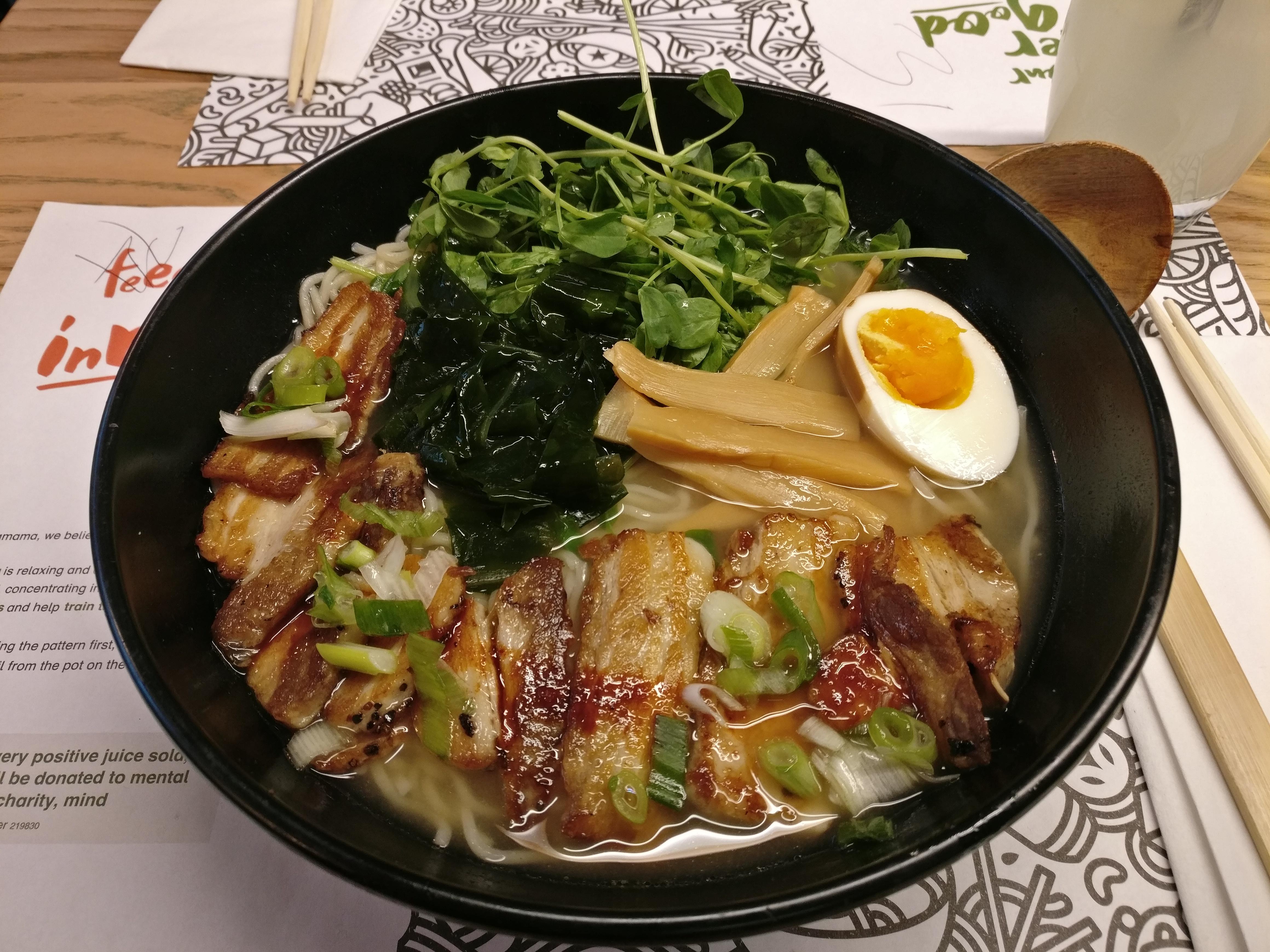 Wagamama restaurant, pork ramen r/ramen