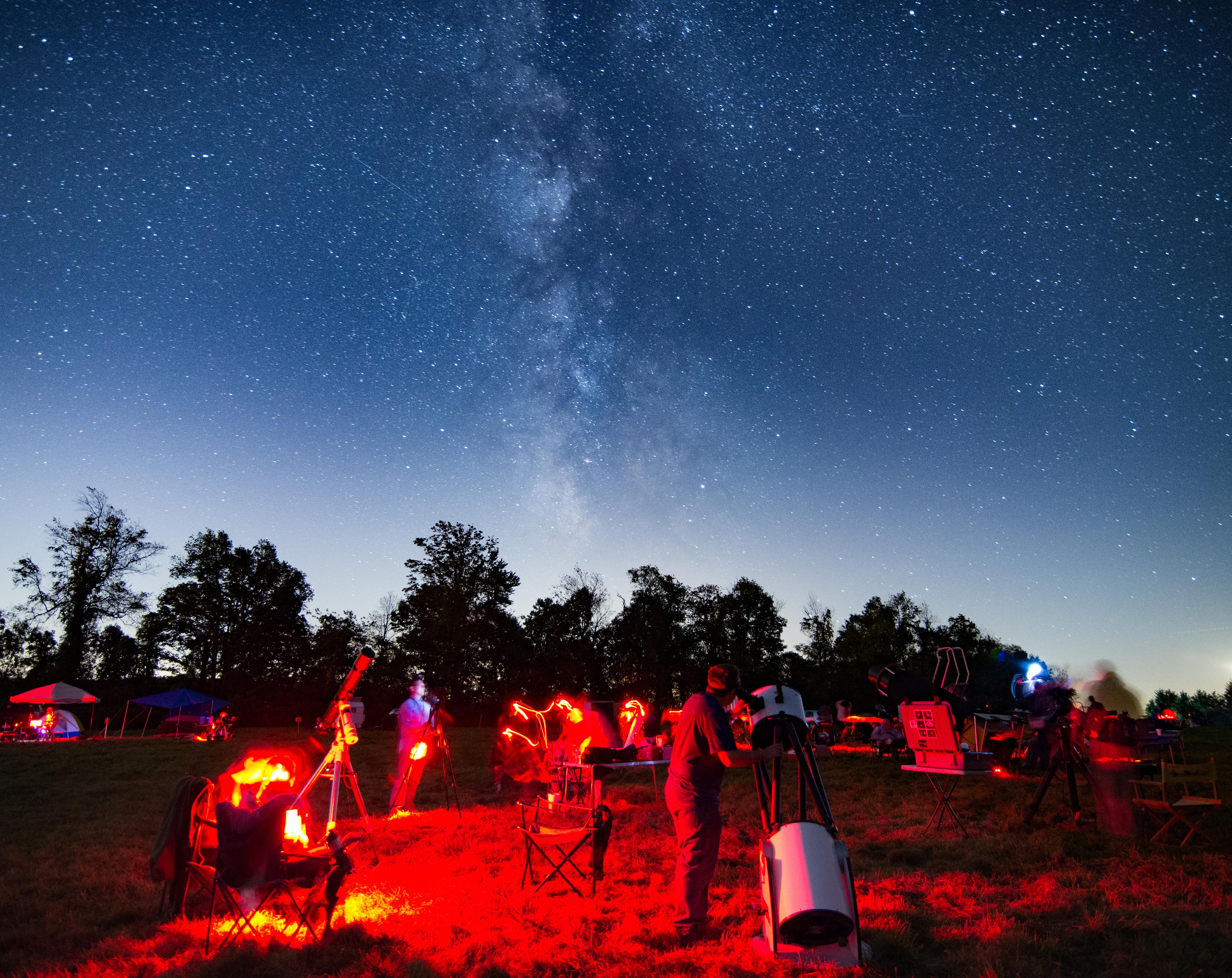 Dark skies in Goshen during the Connecticut Star Party this weekend