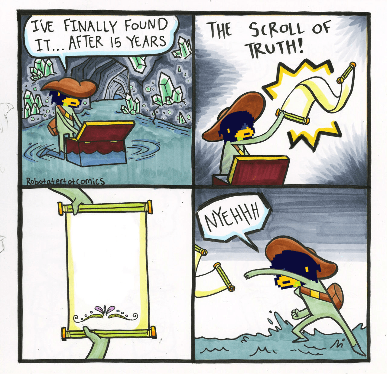 I made a Kris edition template of the scroll of truth meme (Yes I know