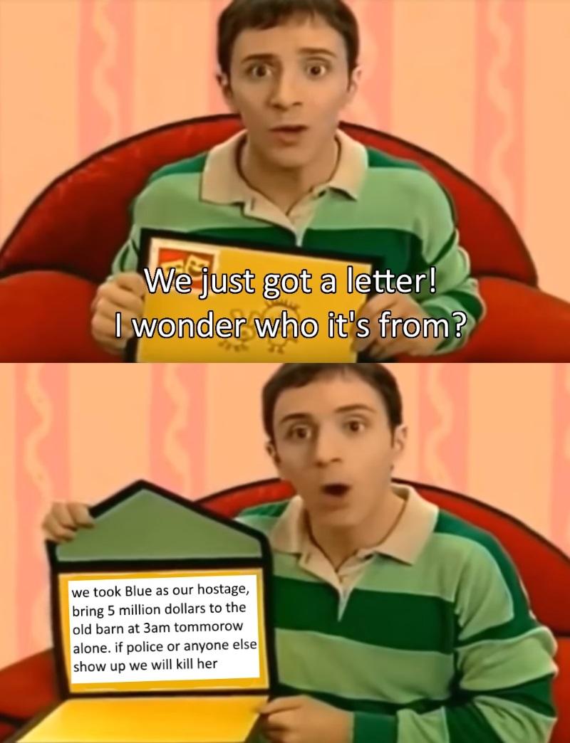 Versatile Blue's Clues Steve Format! Invest fast, template included