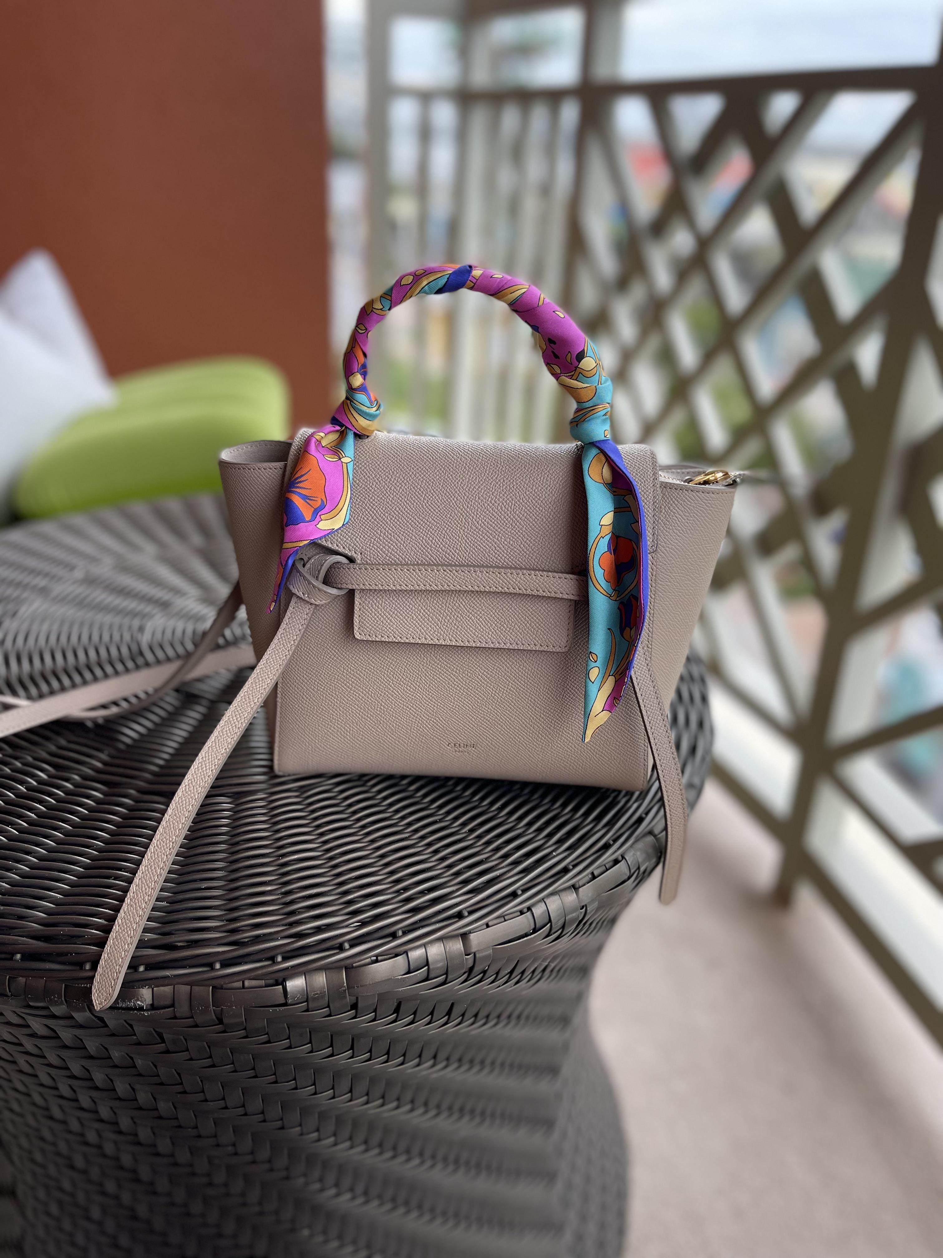 My Celine nano belt bag in light taupe goes with just about everything! handbags