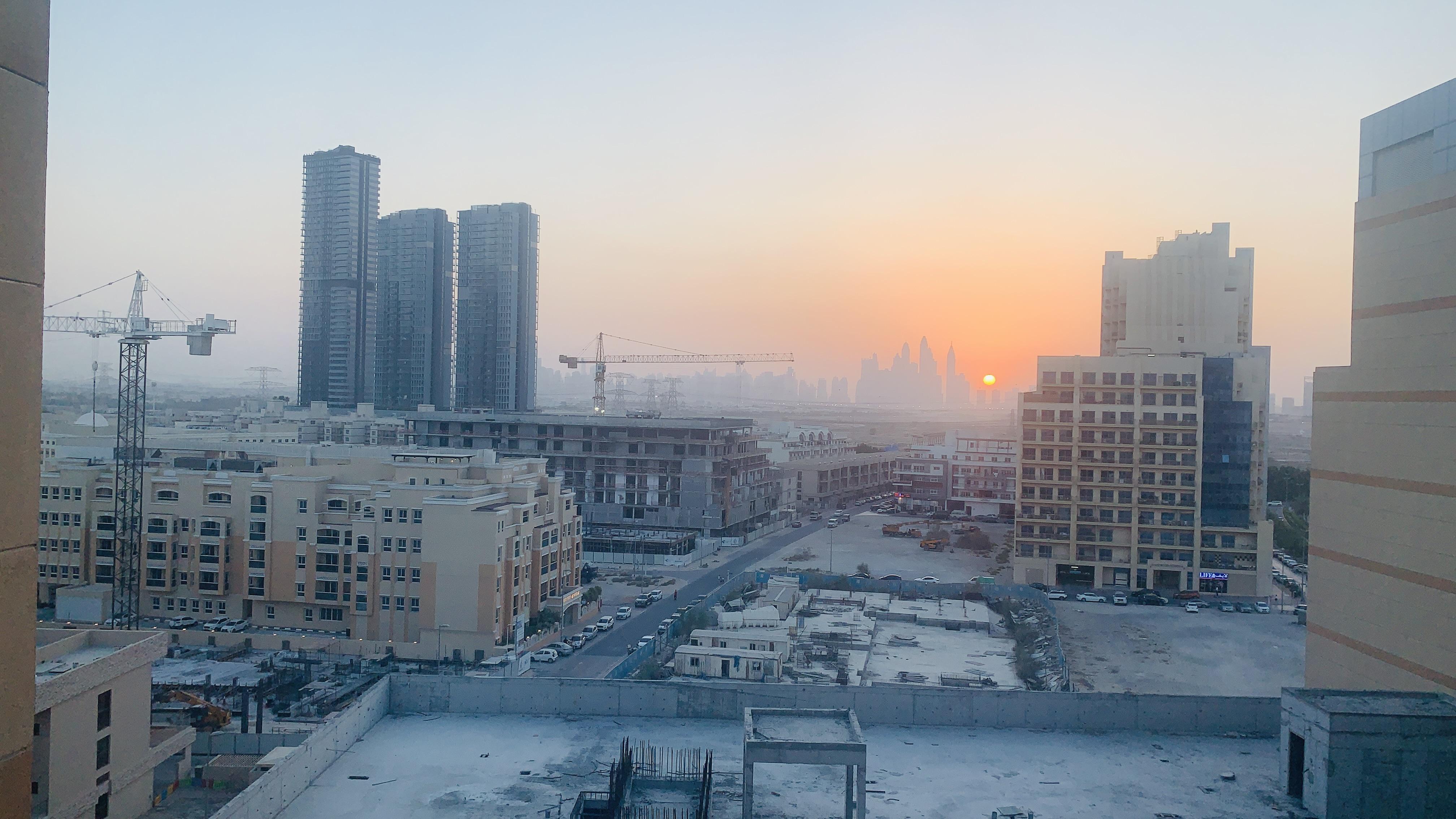 View from my room in JVC towards and Dubai Marina r/DubaiPics