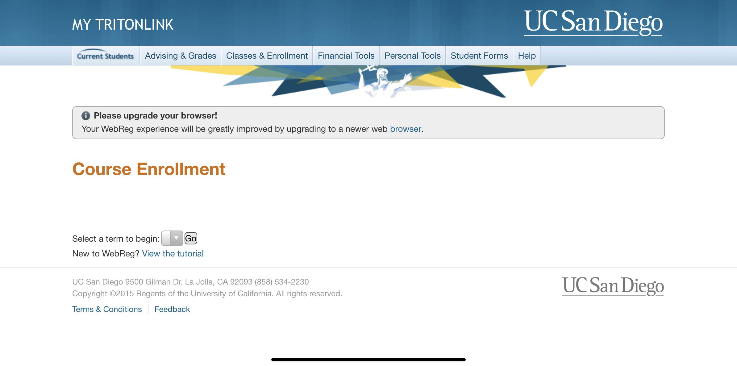 I cannot load WebReg properly using iPad’s safari. ITS r/UCSD(08)