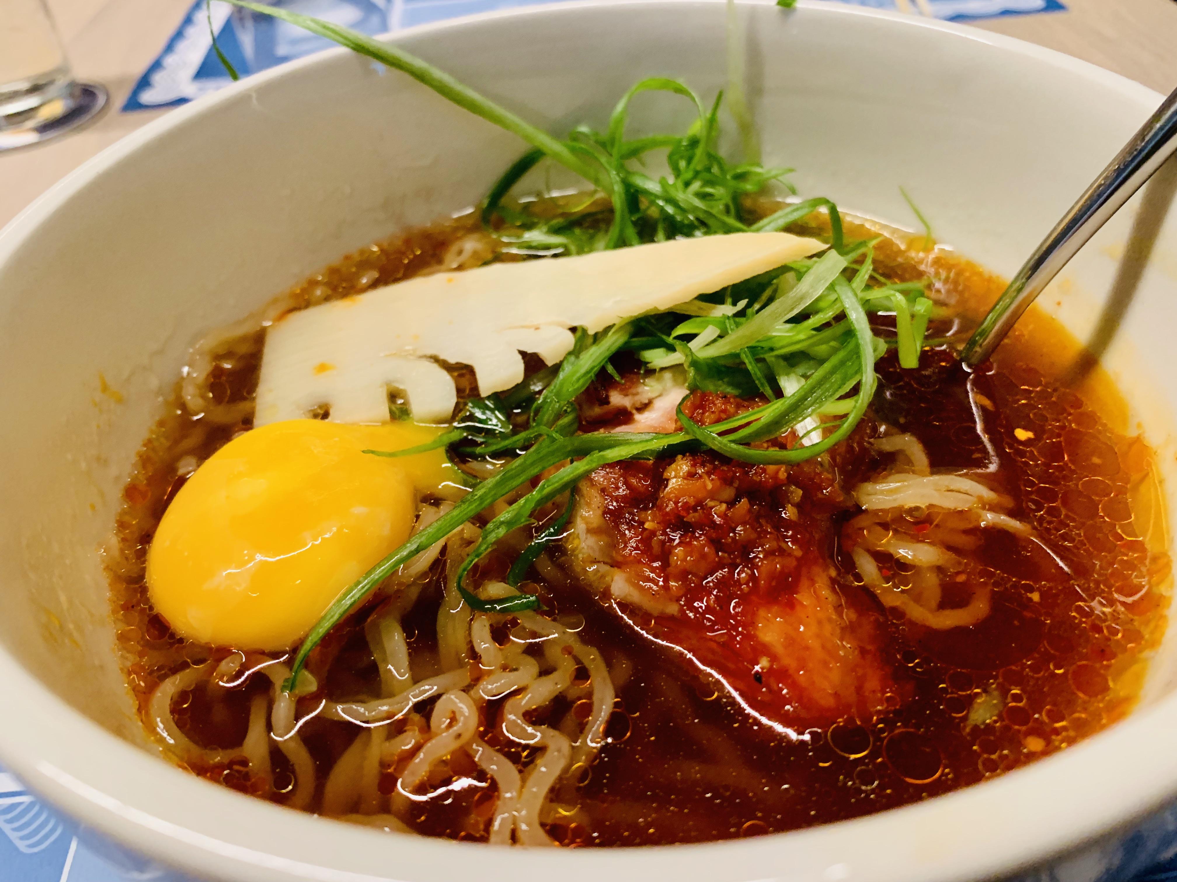 Smoked Pork Ramen with Barley Noodles The New Columbus Circle Momofuku Noodle Bar, NYC r/ramen