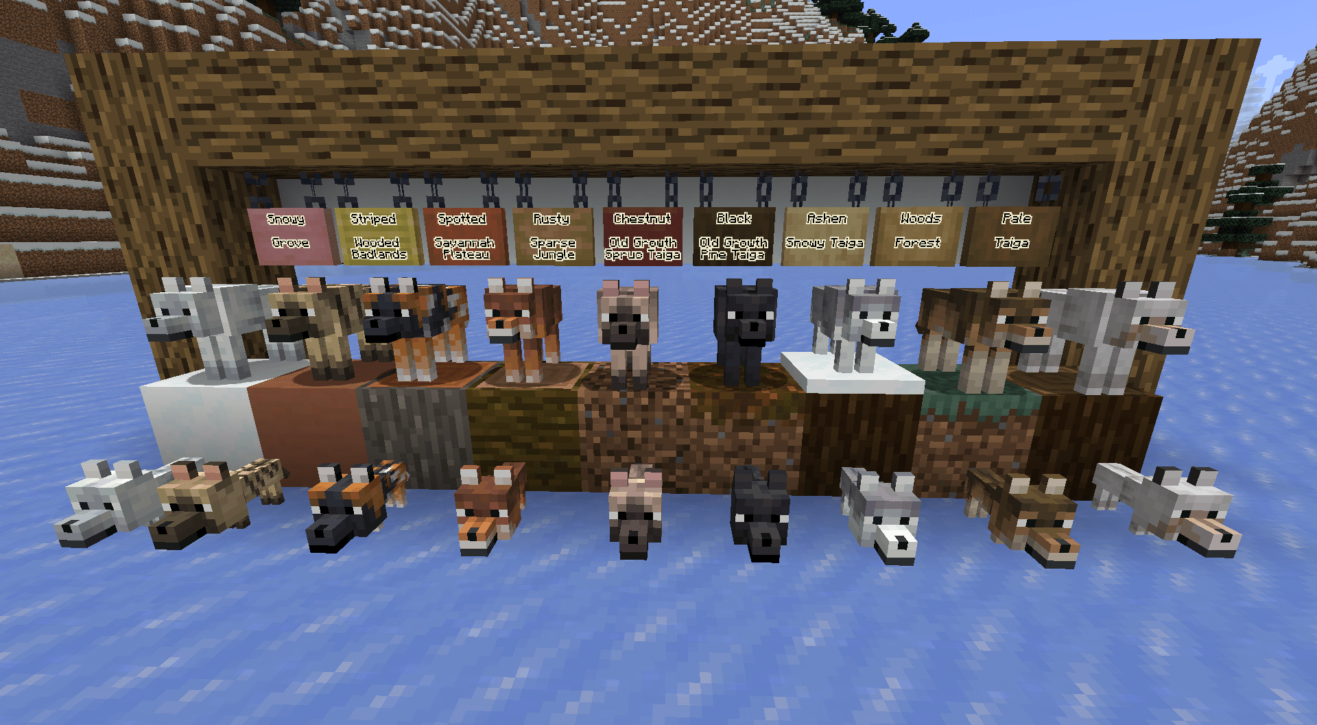 Today's snapshot (24w10a) has wolf variants. What do you think of them