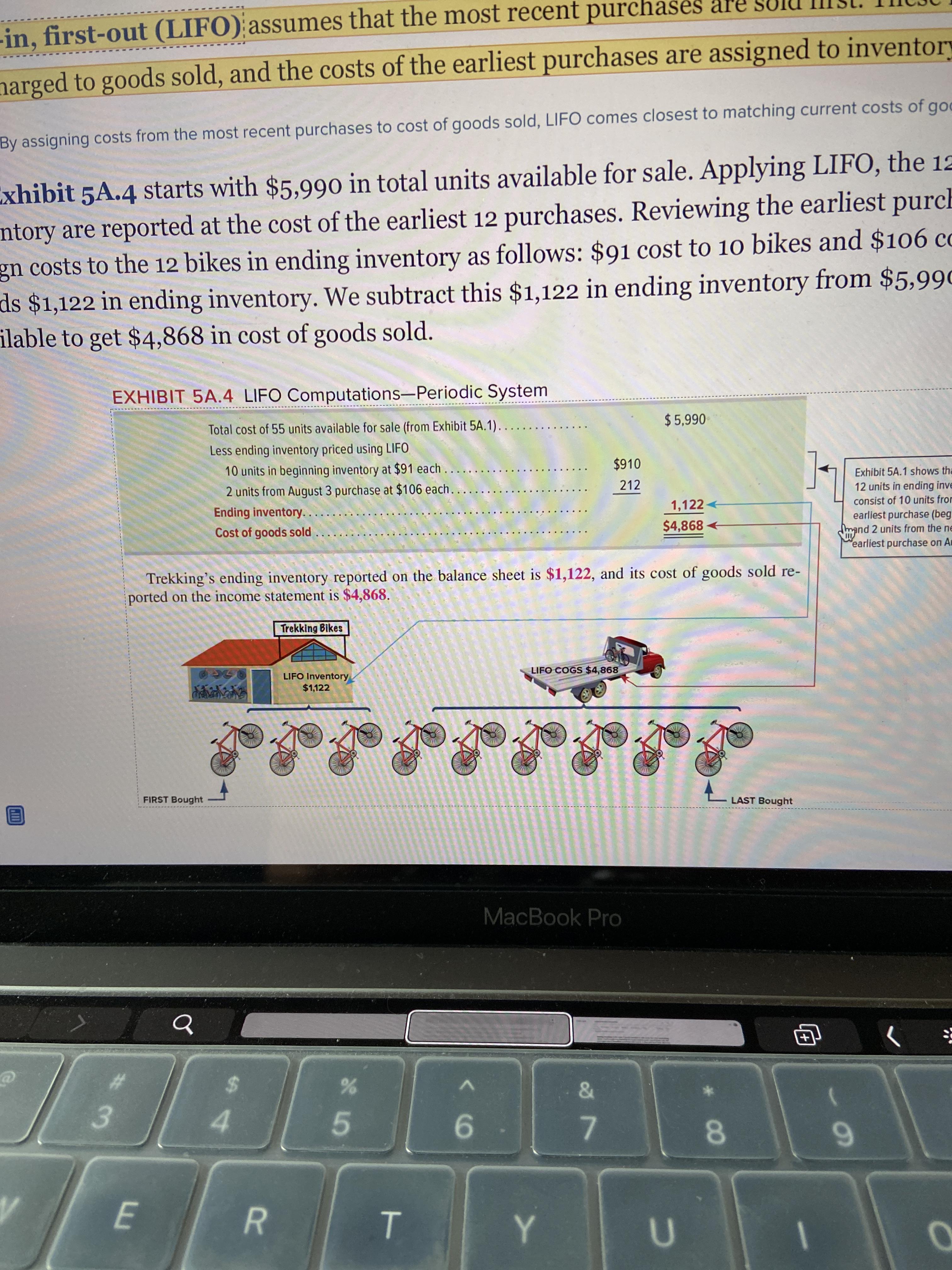 Can someone explain why it is that ending inventory has a credit