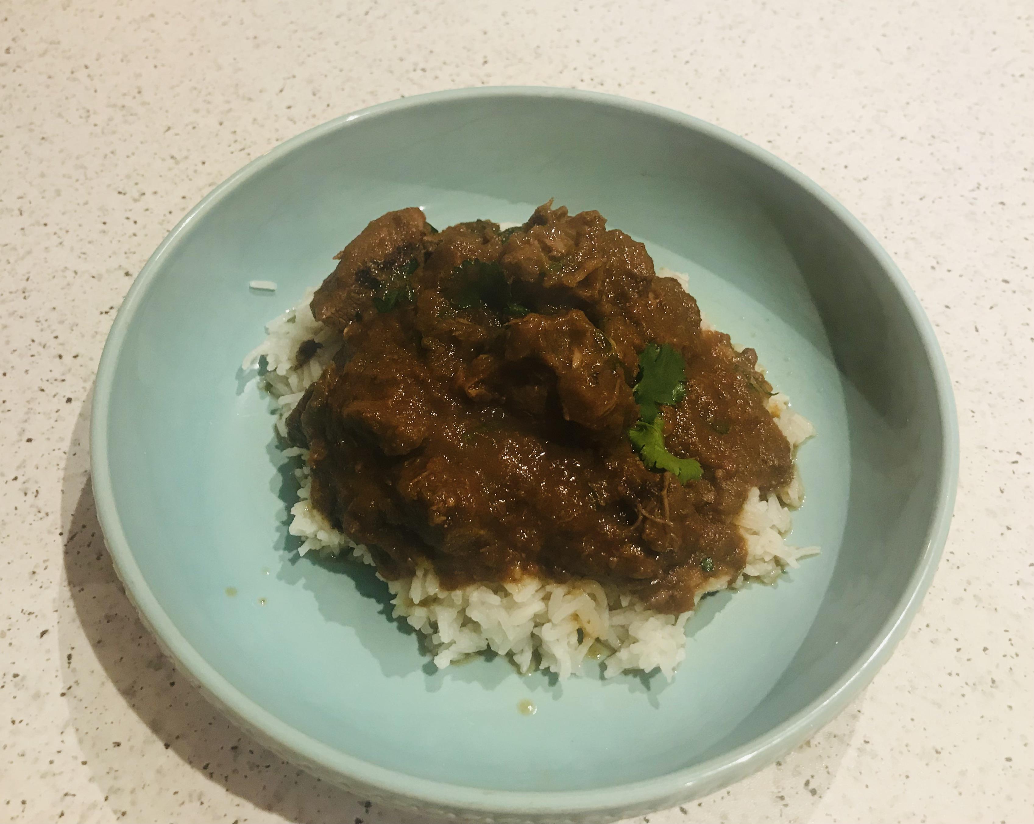 Homemade lamb curry Curry