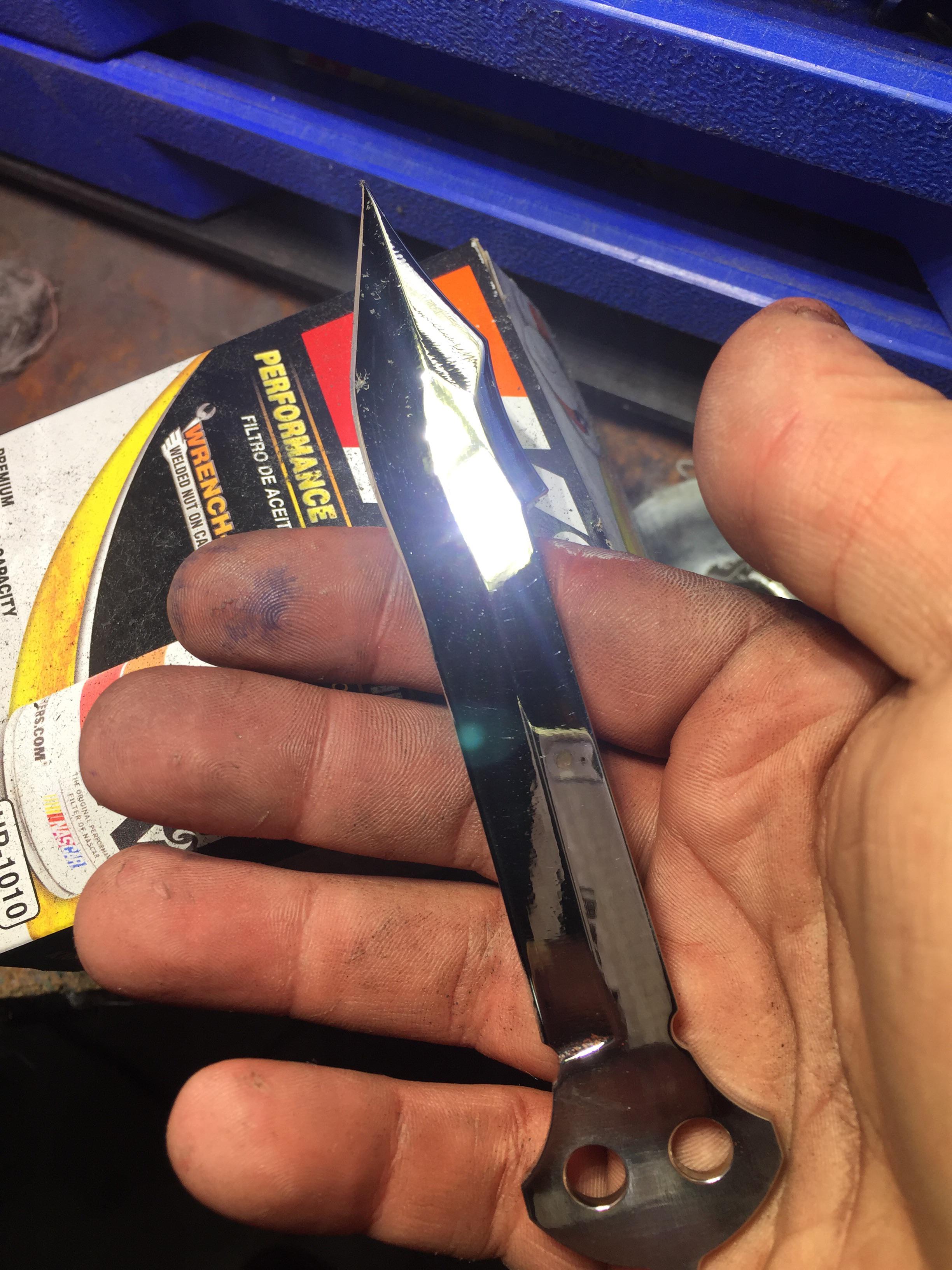 Doing some polishing for Arc Knife r/balisong