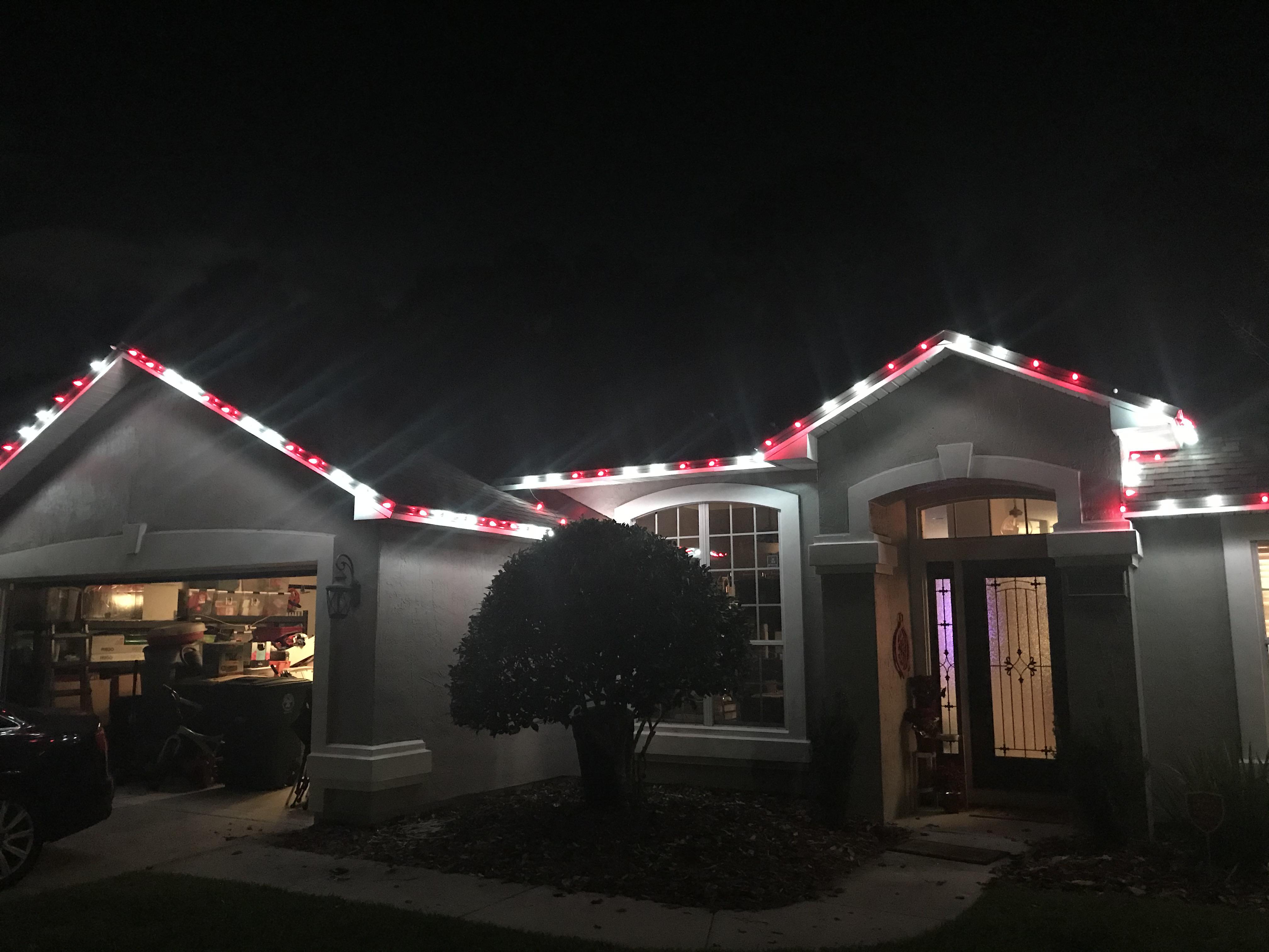 Candy Cane Look, first time using stringers and used C9 with