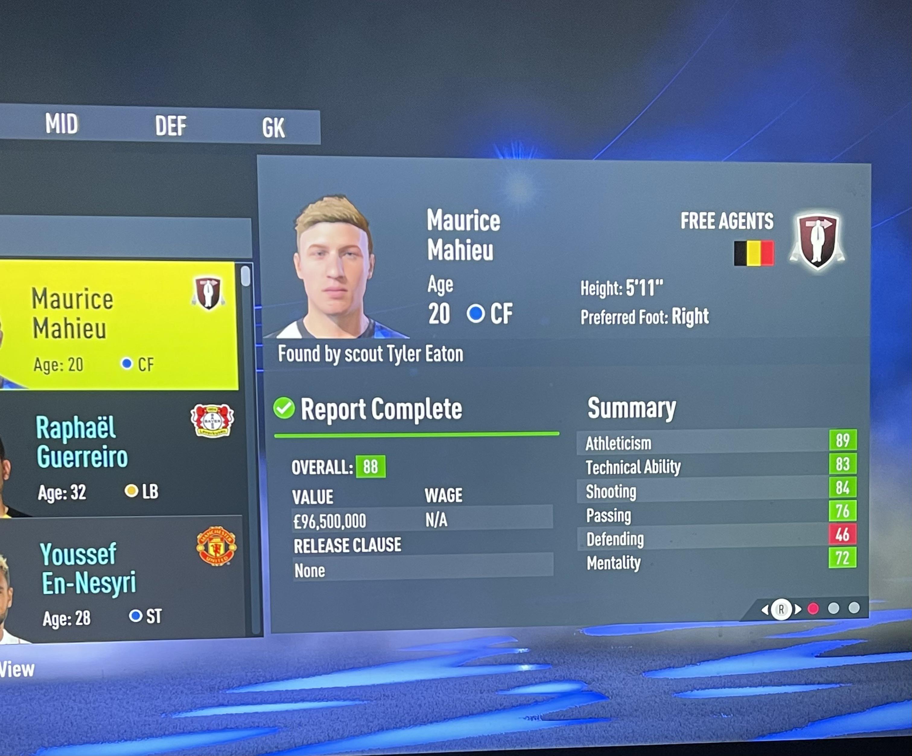 Dries Mertens regen? First time I’ve ever had an outrageous free agent
