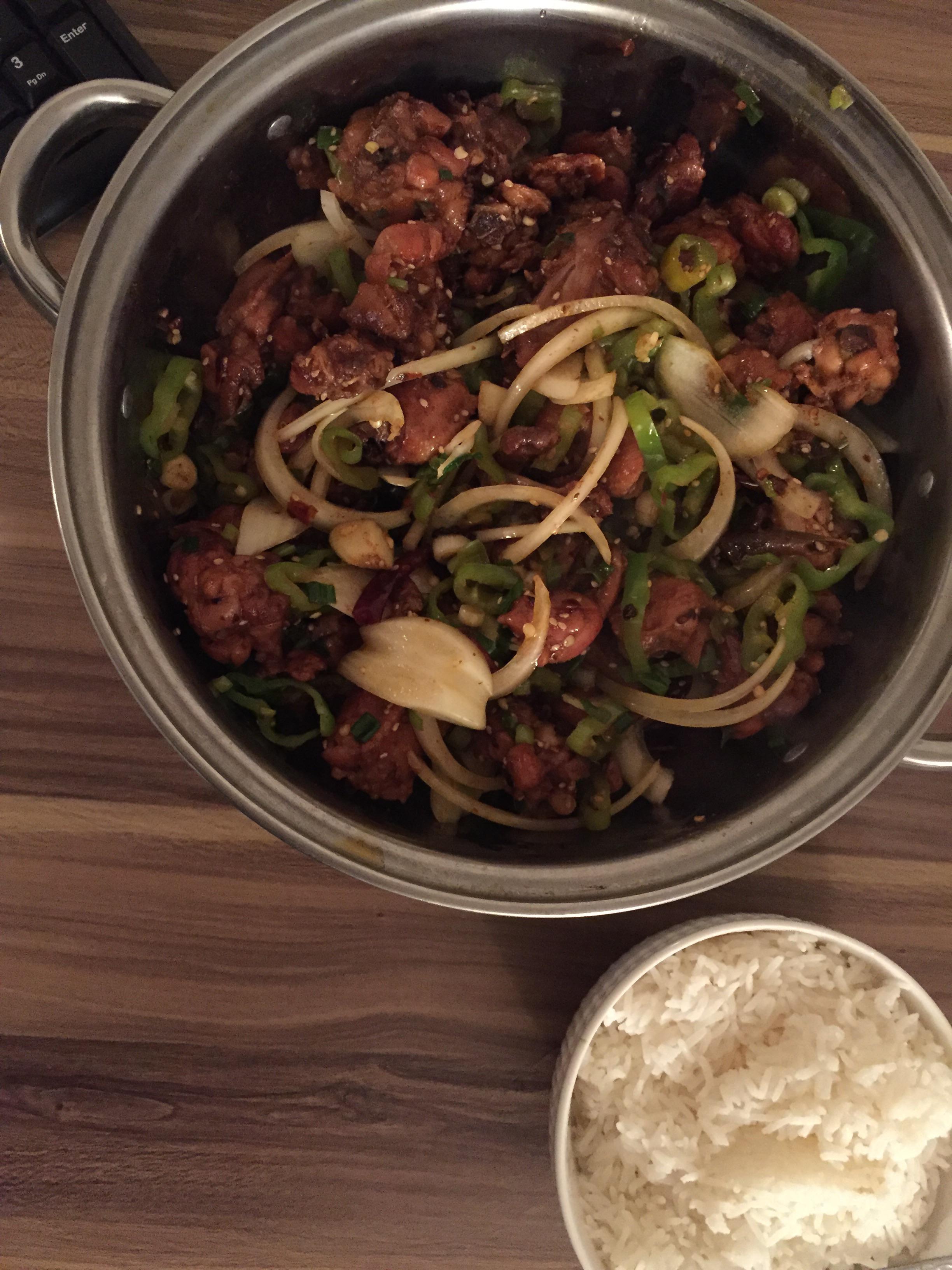 Szechuan style chicken dry pot with Szechuan pepper oil r/FoodPorn
