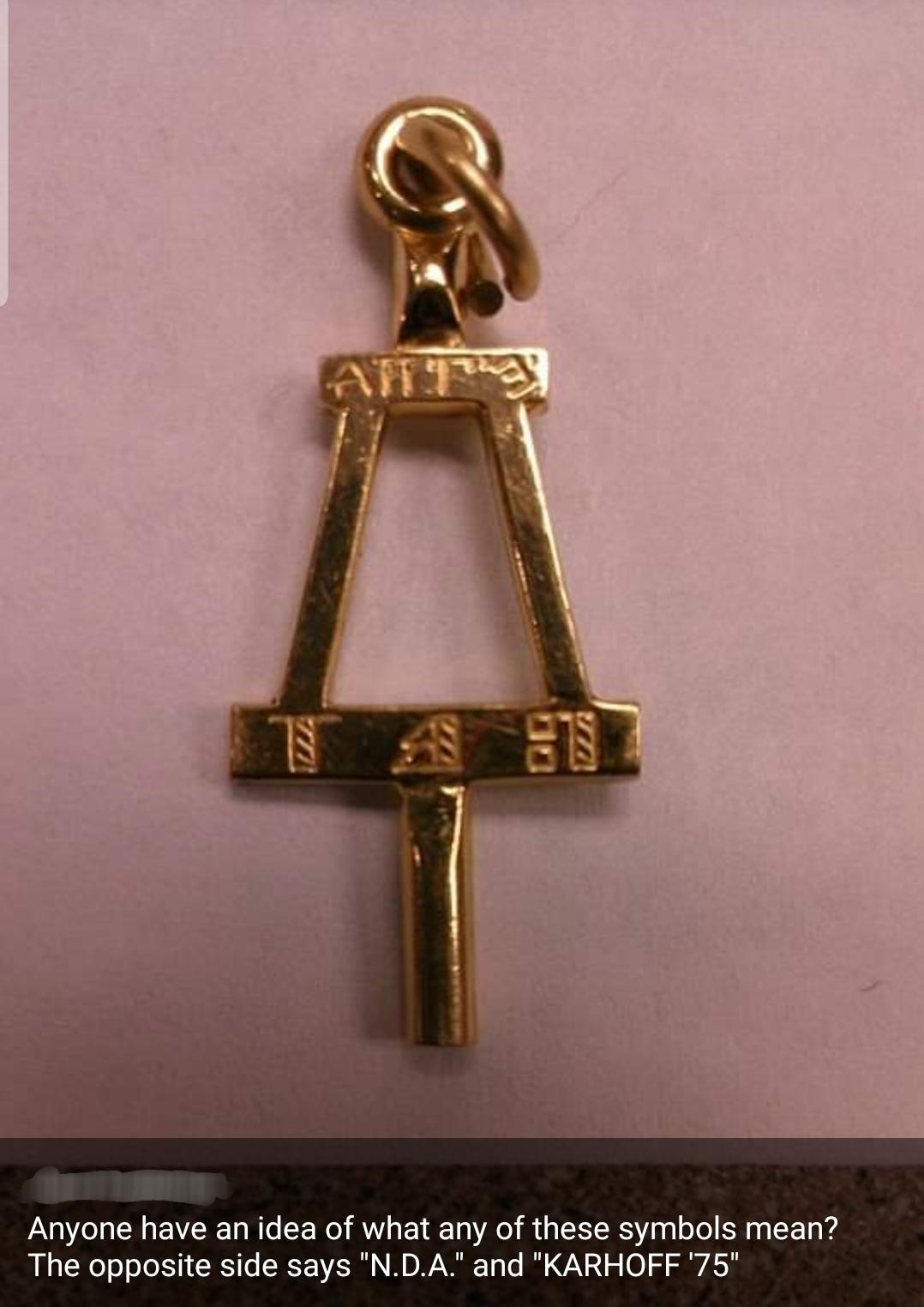 Found this pendant and we are trying to determine what it could be from and what the symbols