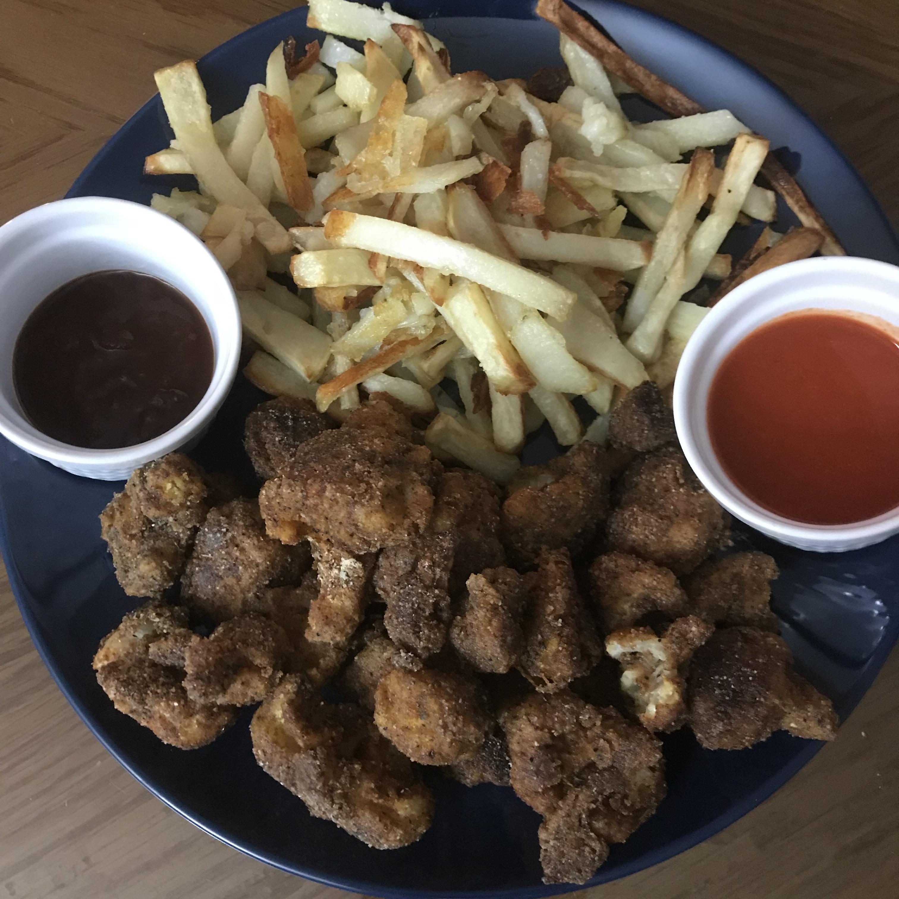 Homemade Vegan KFC and thincut Fries r/vegan