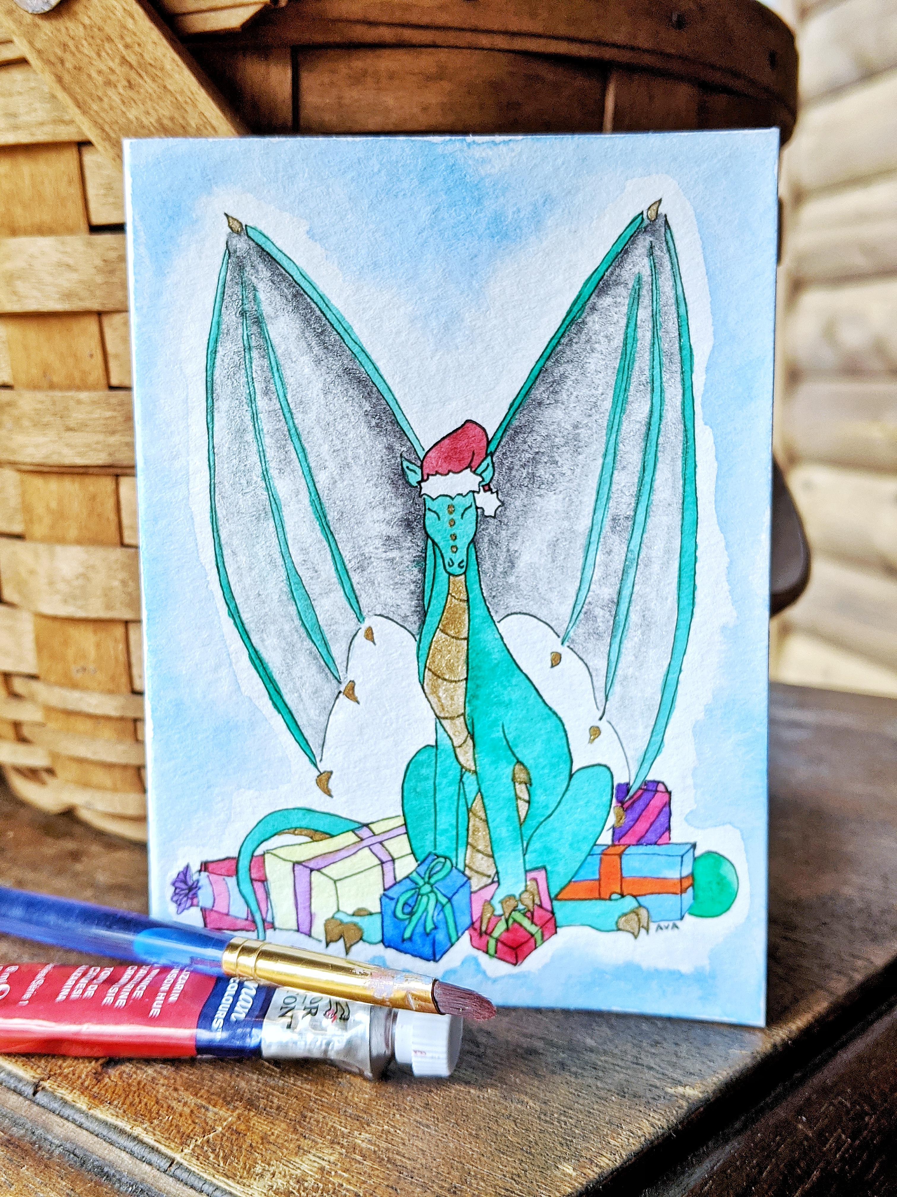 Nerdy Christmas Cards I Paint Nerdy Christmas Cards. DungeonsAndDragons