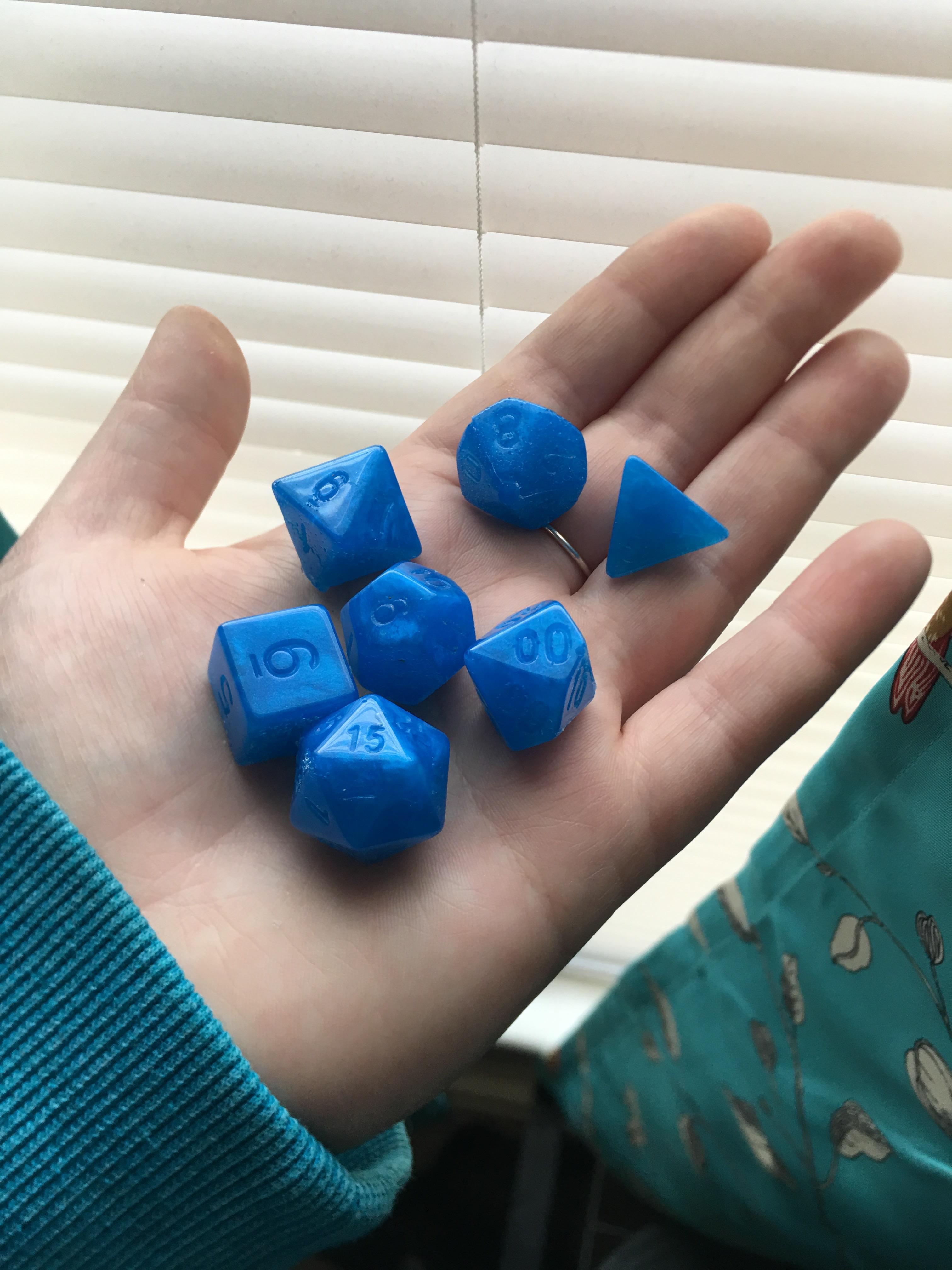 My first set of homemade resin dice r/DicePorn