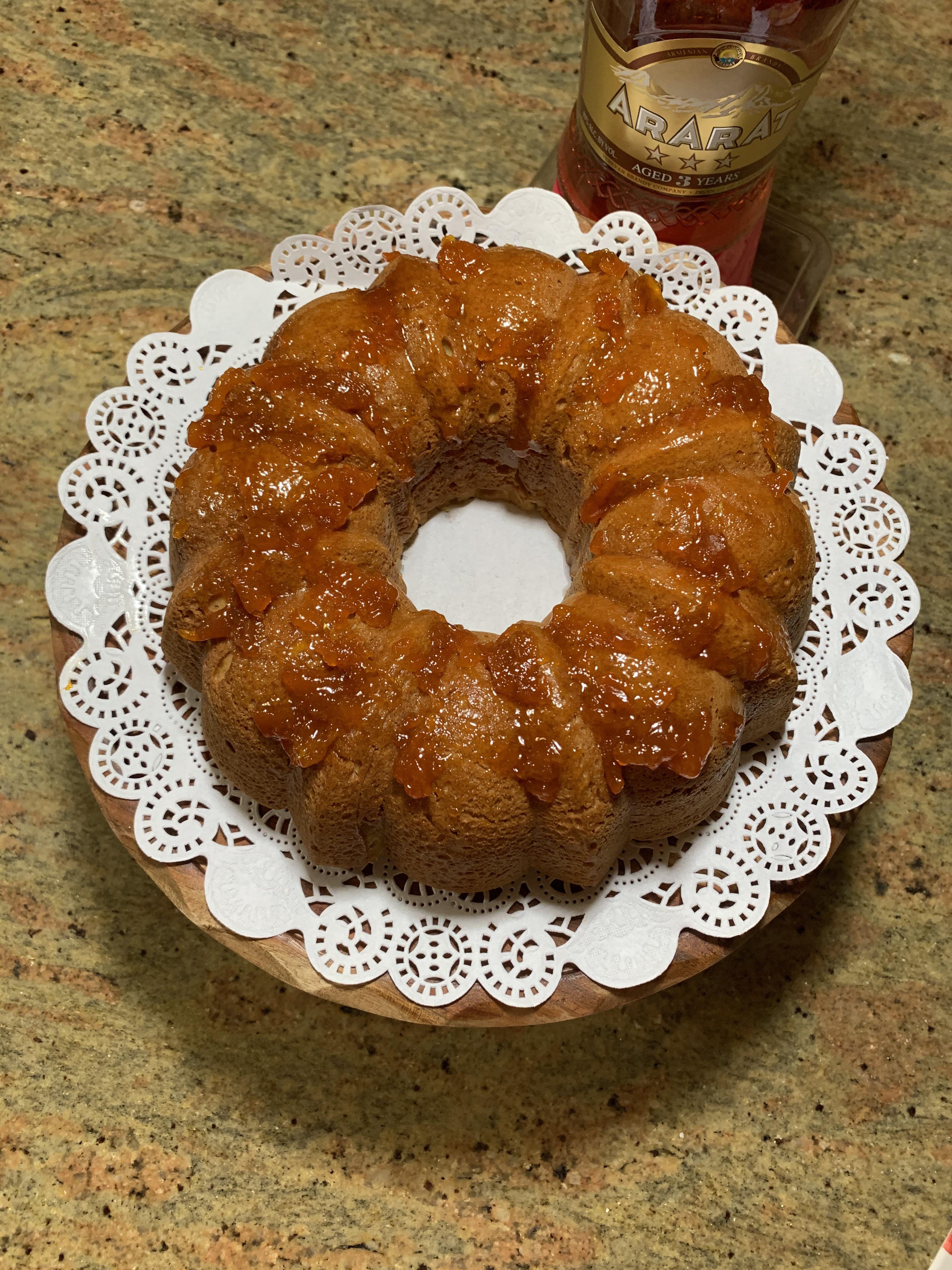 My Mom and I Made a Bundt Cake with an ApricotBrandy Glaze r/Baking