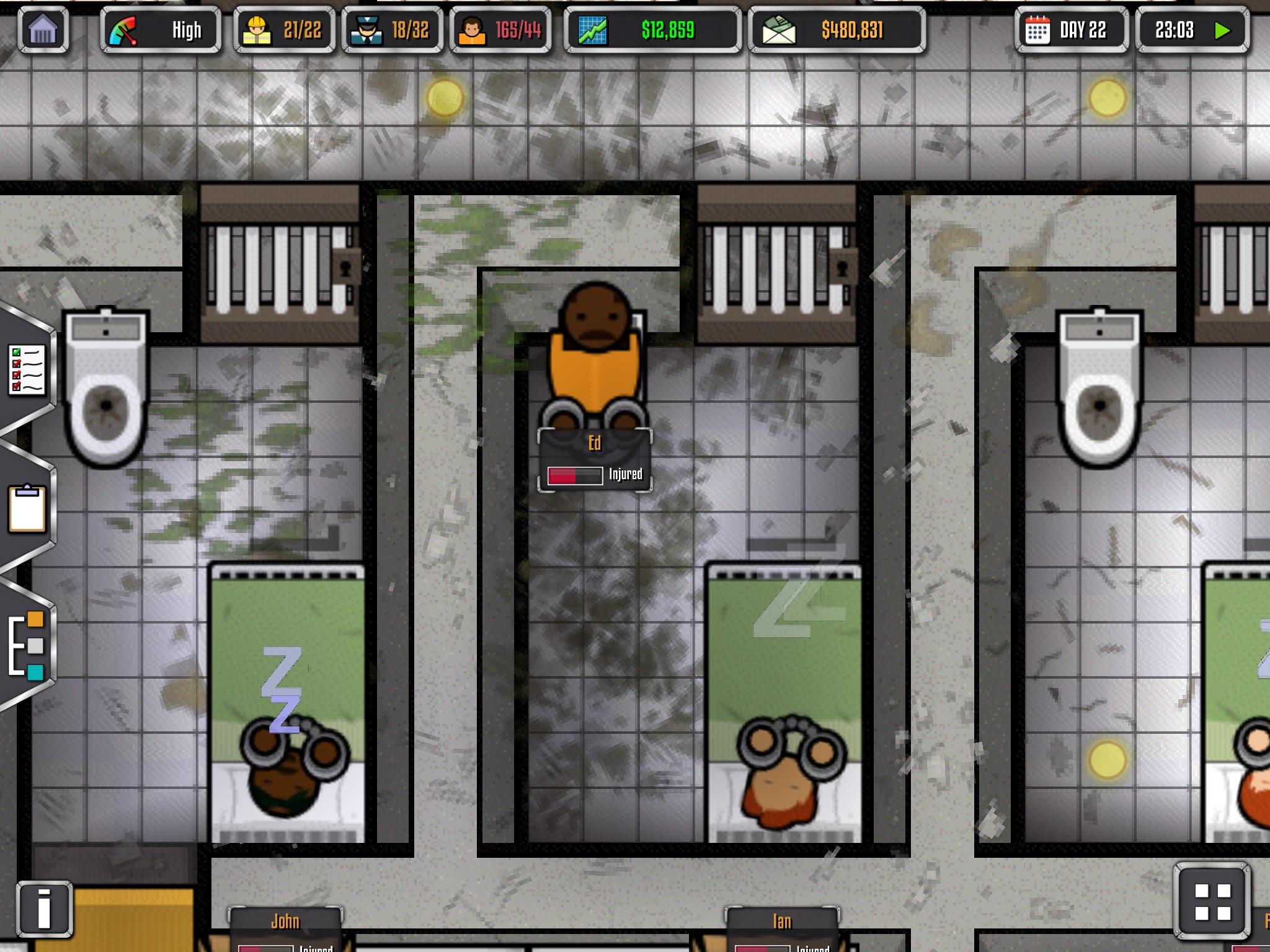 I found out how to get more than one prisoner in each cell...... r