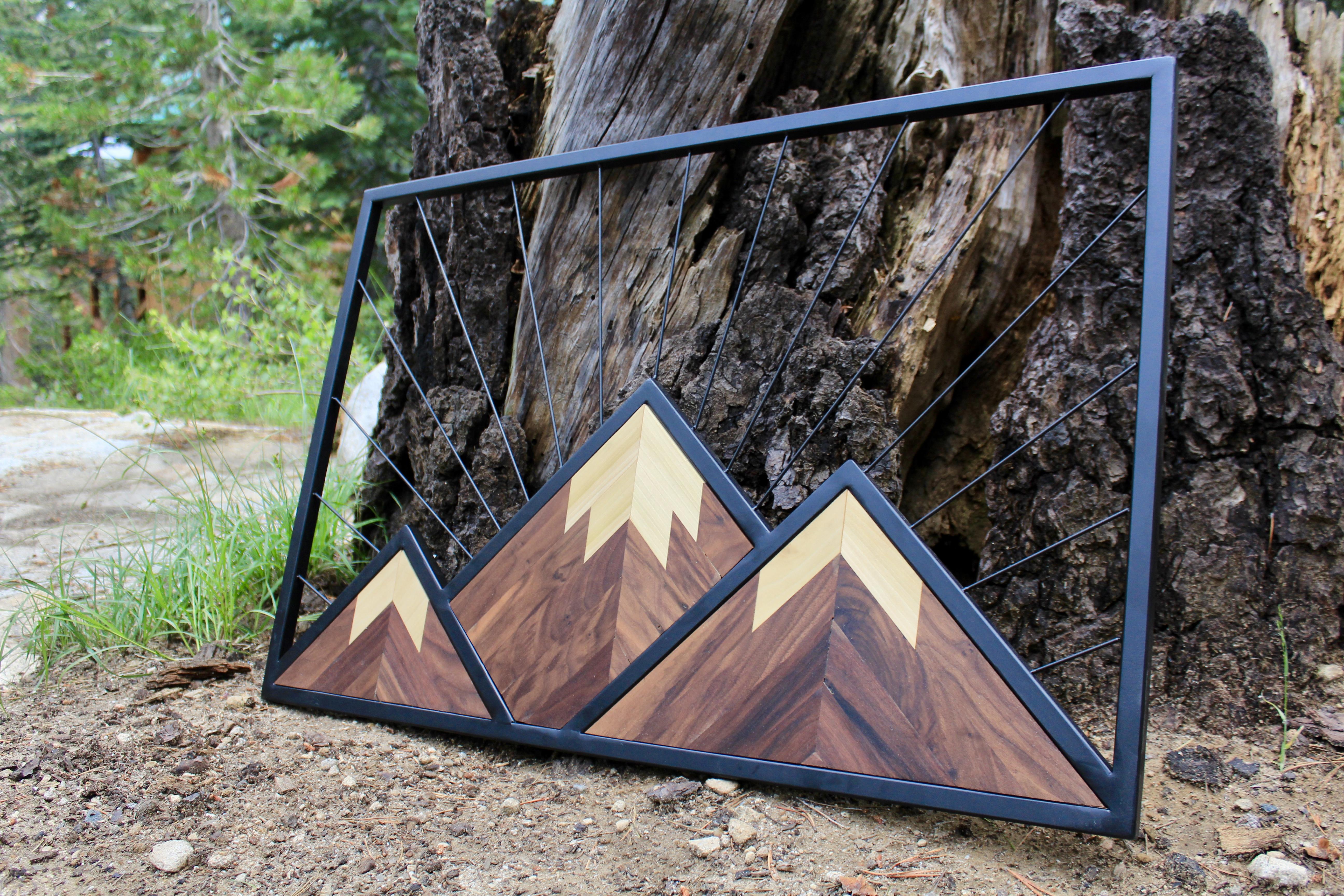 Mountain wall Art metalworking