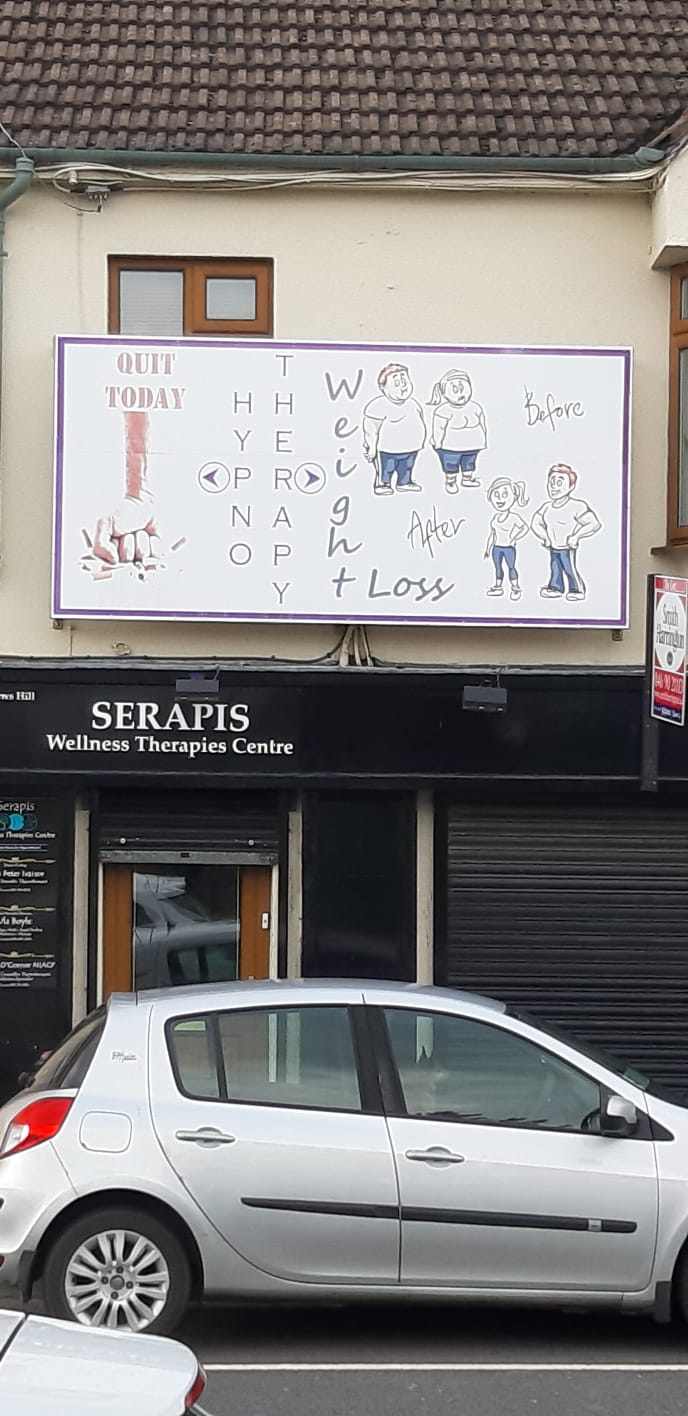 Hypnotherapy clinic confusing design. CrappyDesign