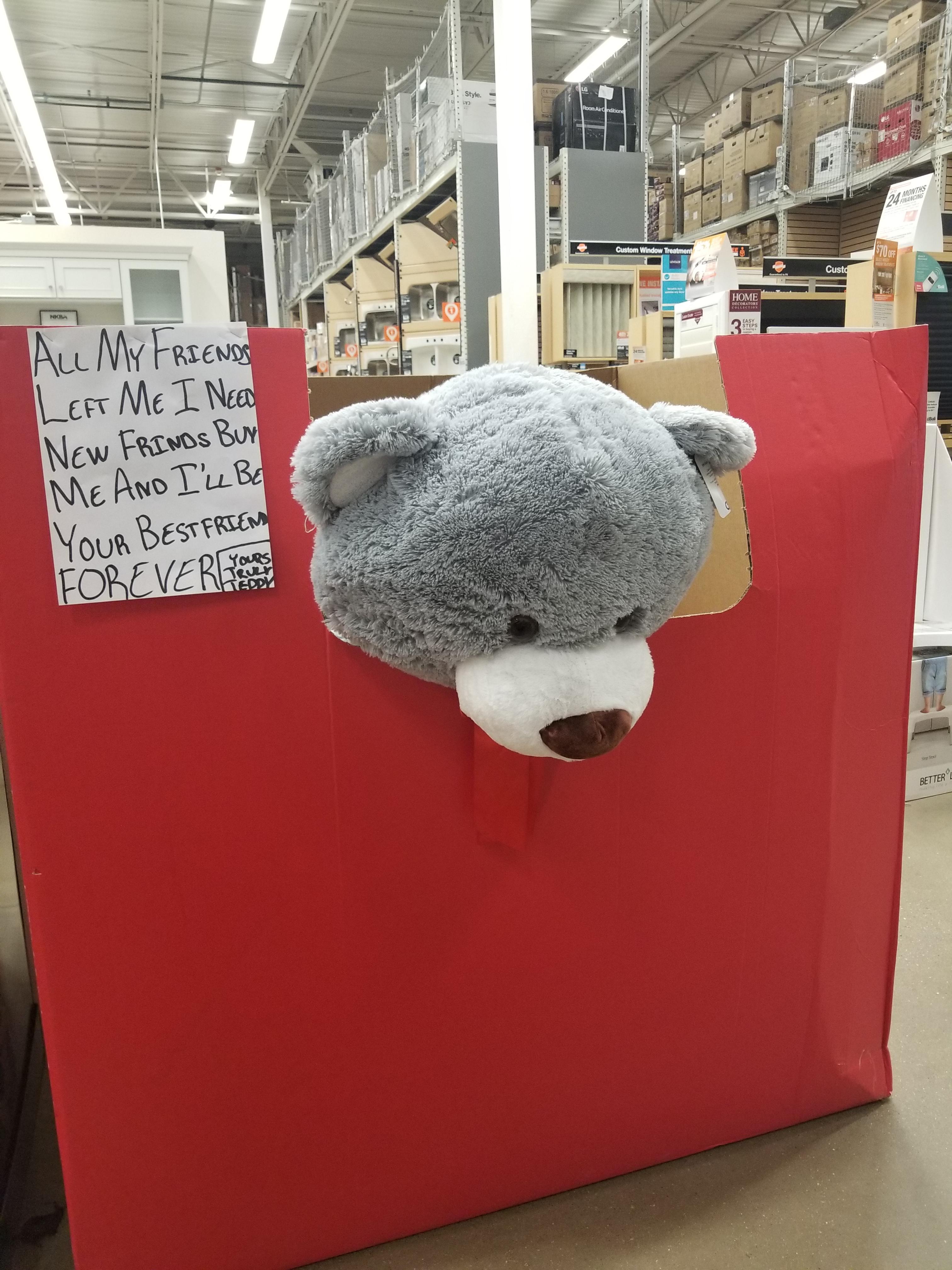 The last remaining stuffed animal from Black Friday r/HomeDepot