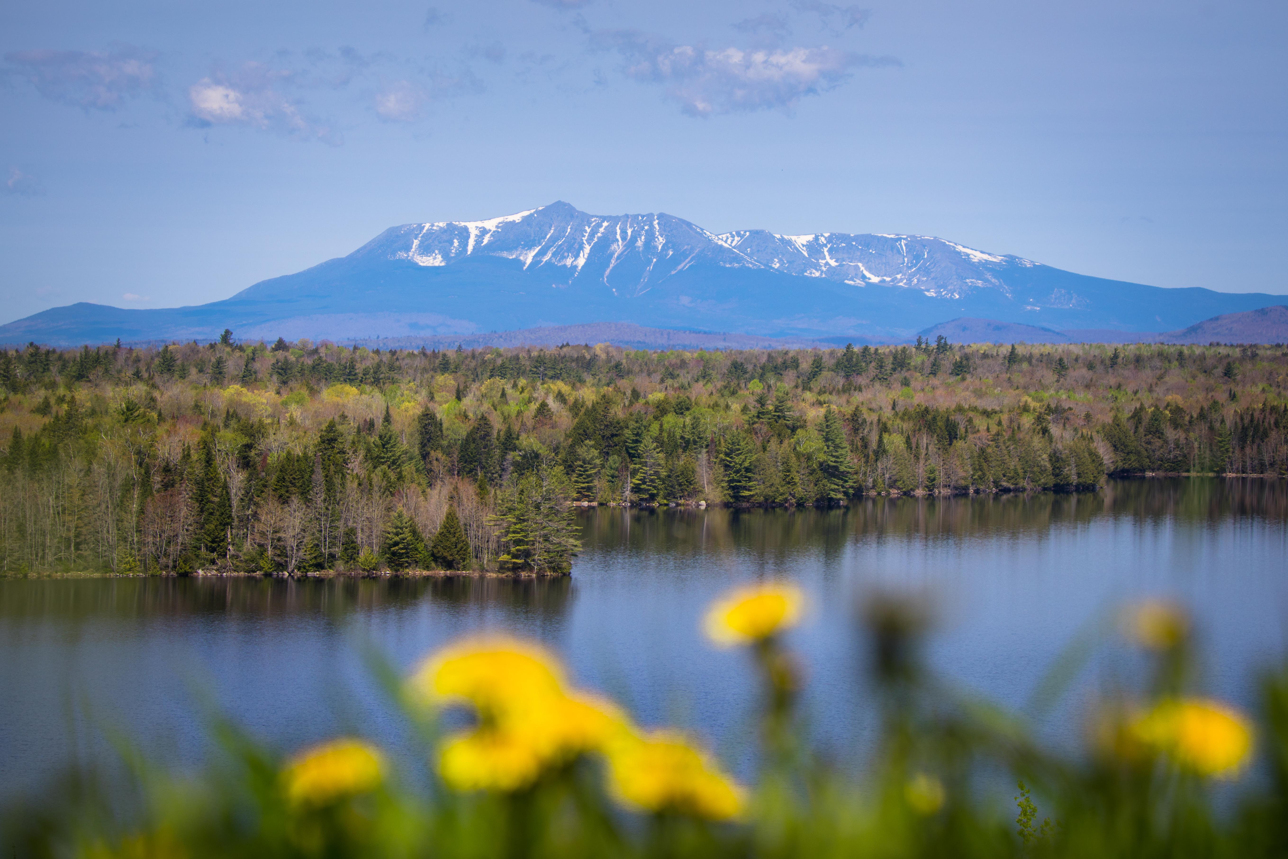 Mt. Katahdin from the distance [OC] [5437 × 3625] r/EarthPorn