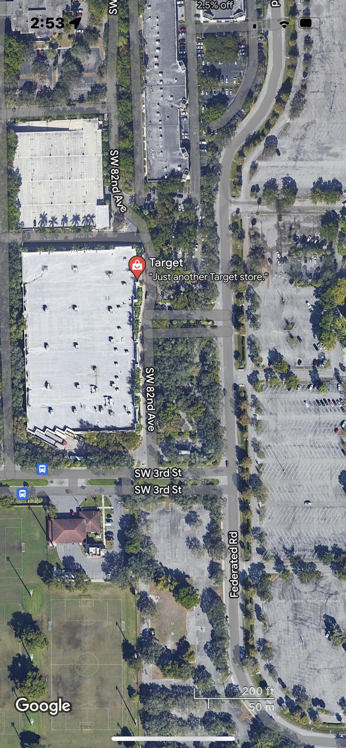 Does this title show for everyone on Google maps? “Just another target