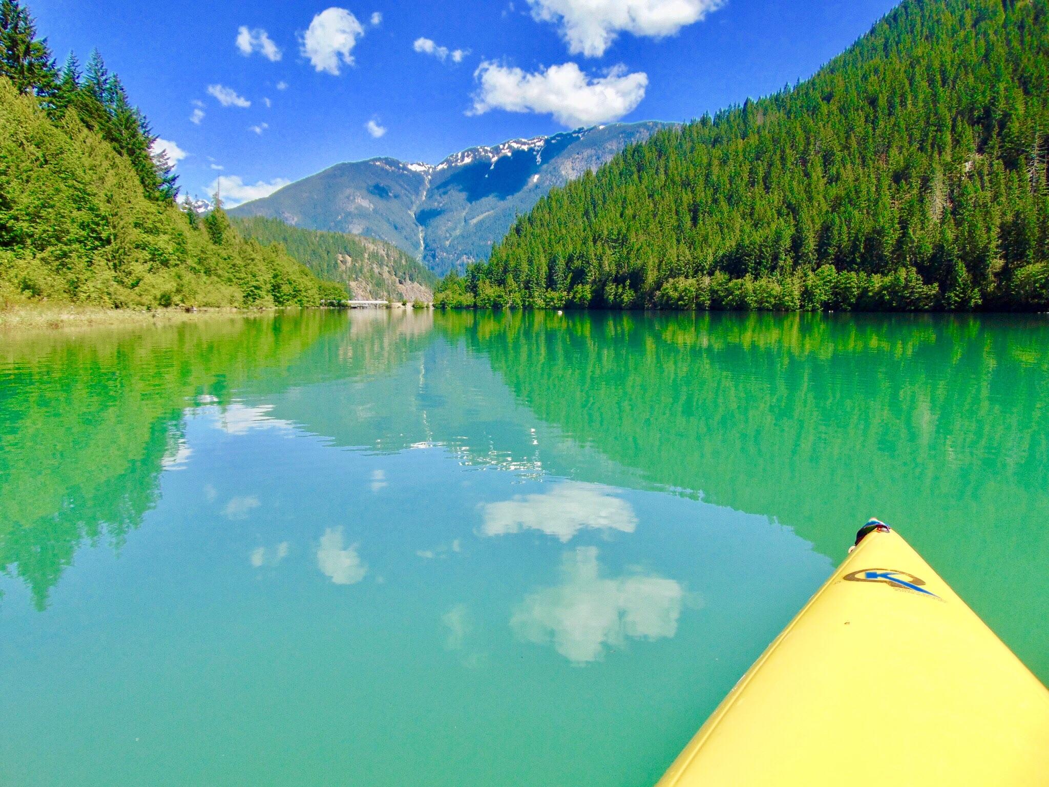 Kayaking on Diablo Lake, North Cascades, Washington r/Kayaking