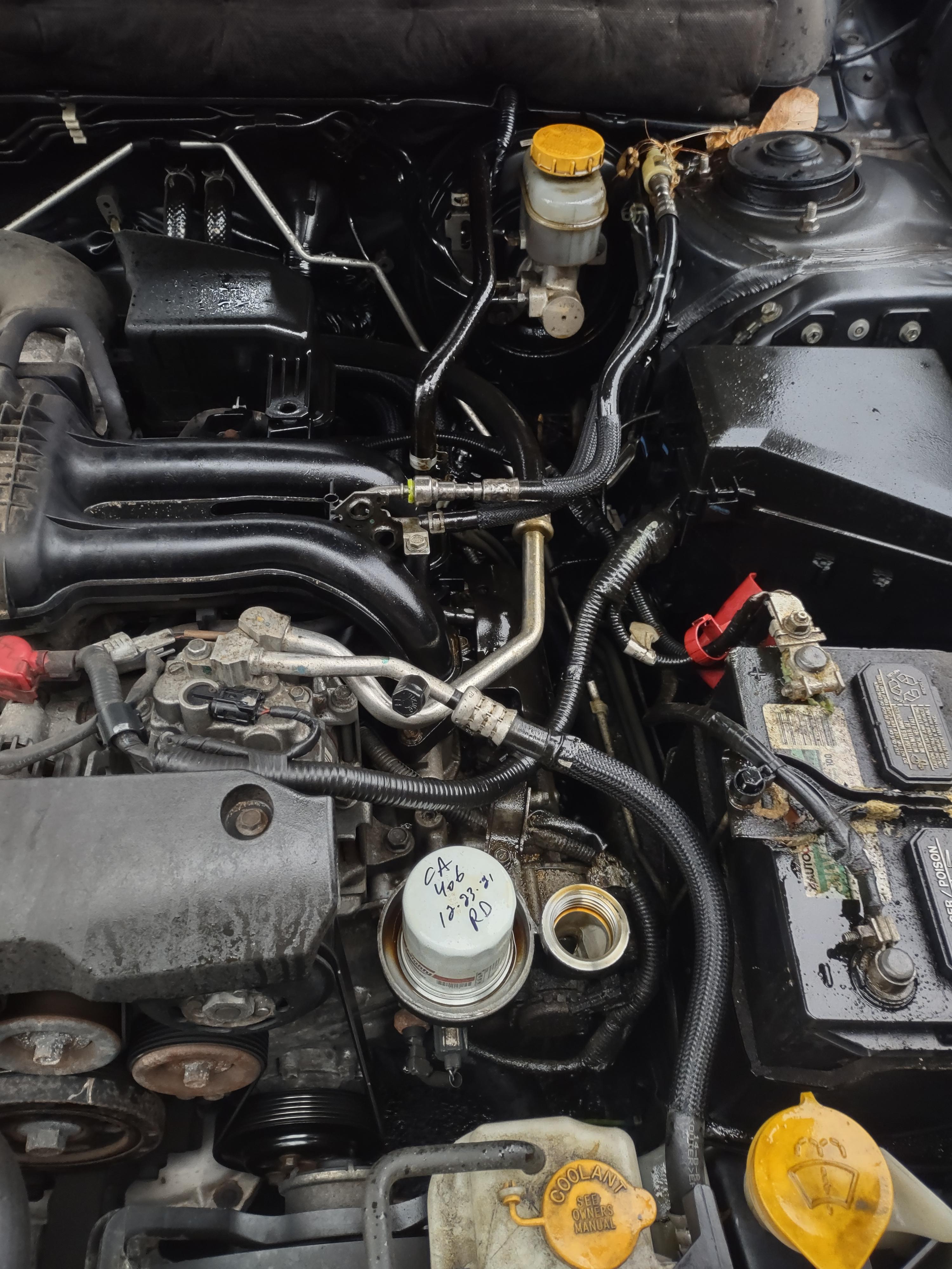 Jiffy lube,12/23 oil change. Loose drain plug spilled 2qts on my newly