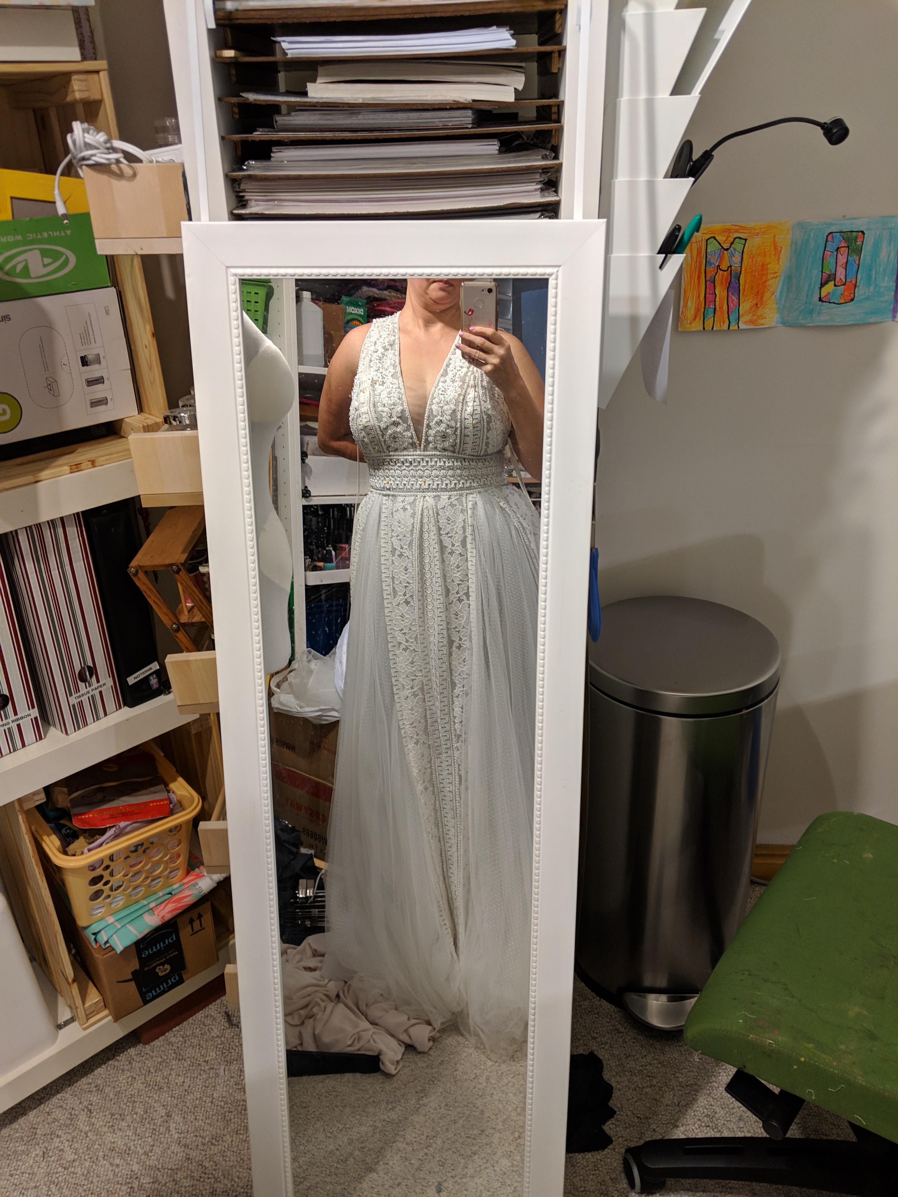 Mostly done altering my wedding dress r/sewing