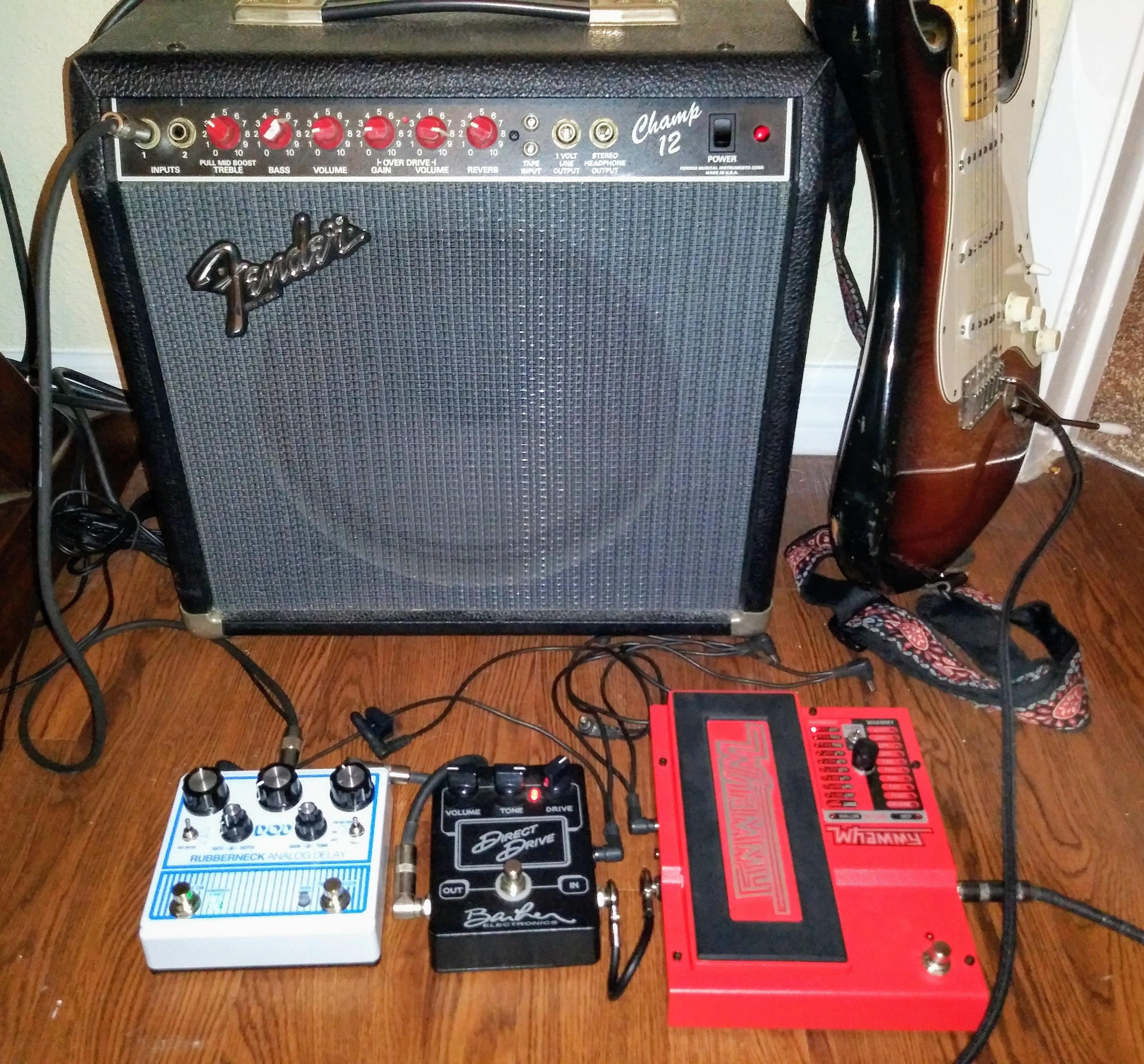 3 pedals, small amp... r/guitarpedals