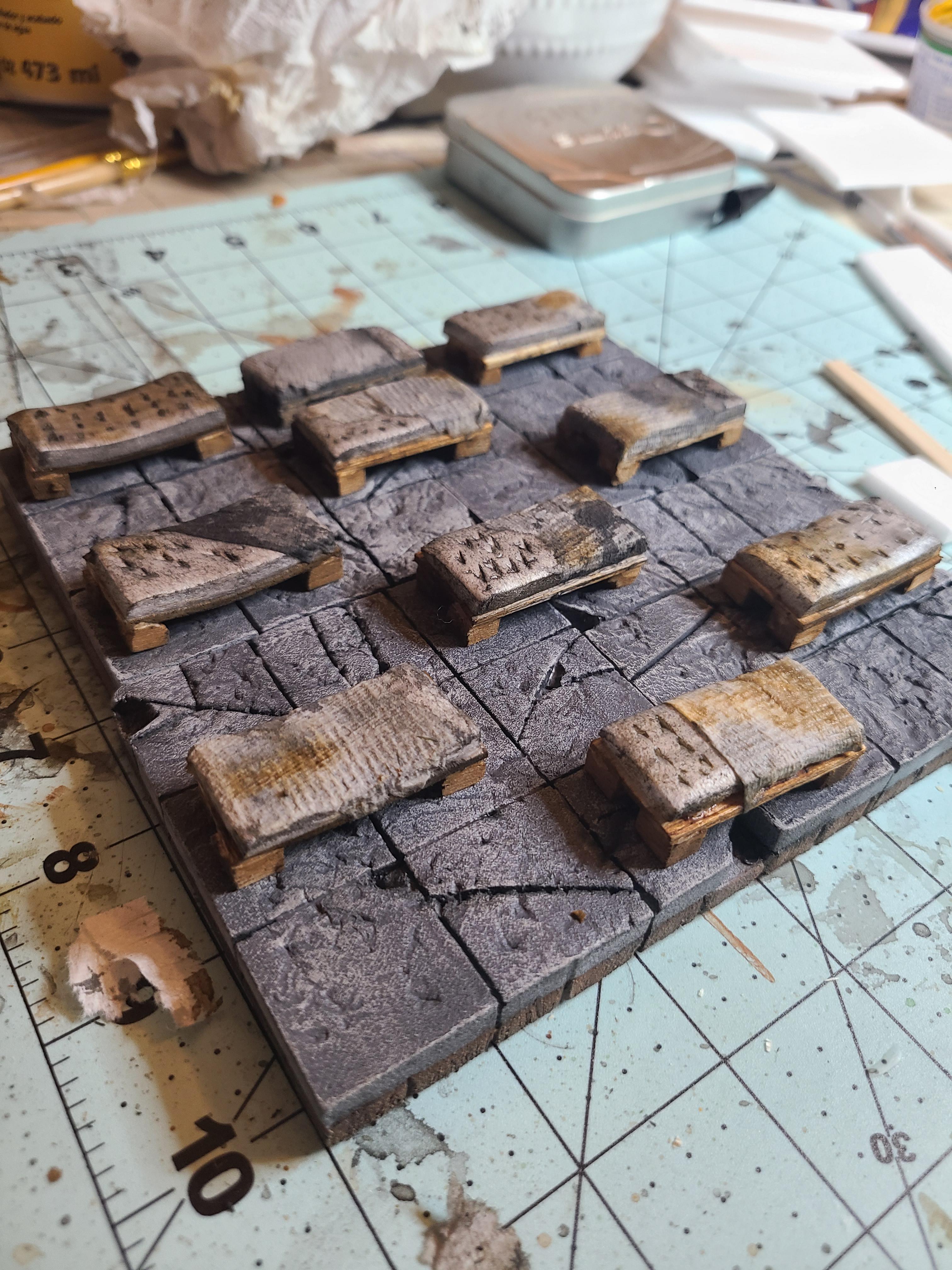 Nine morbid mattresses for a prison minipainting