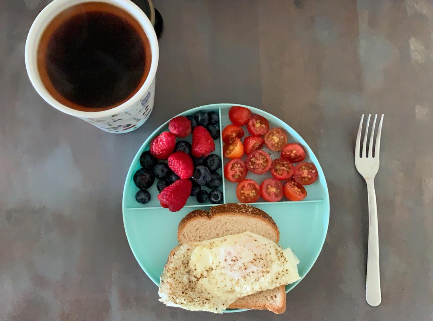 175 breakfast featuring my new favorite plates! They are only .59