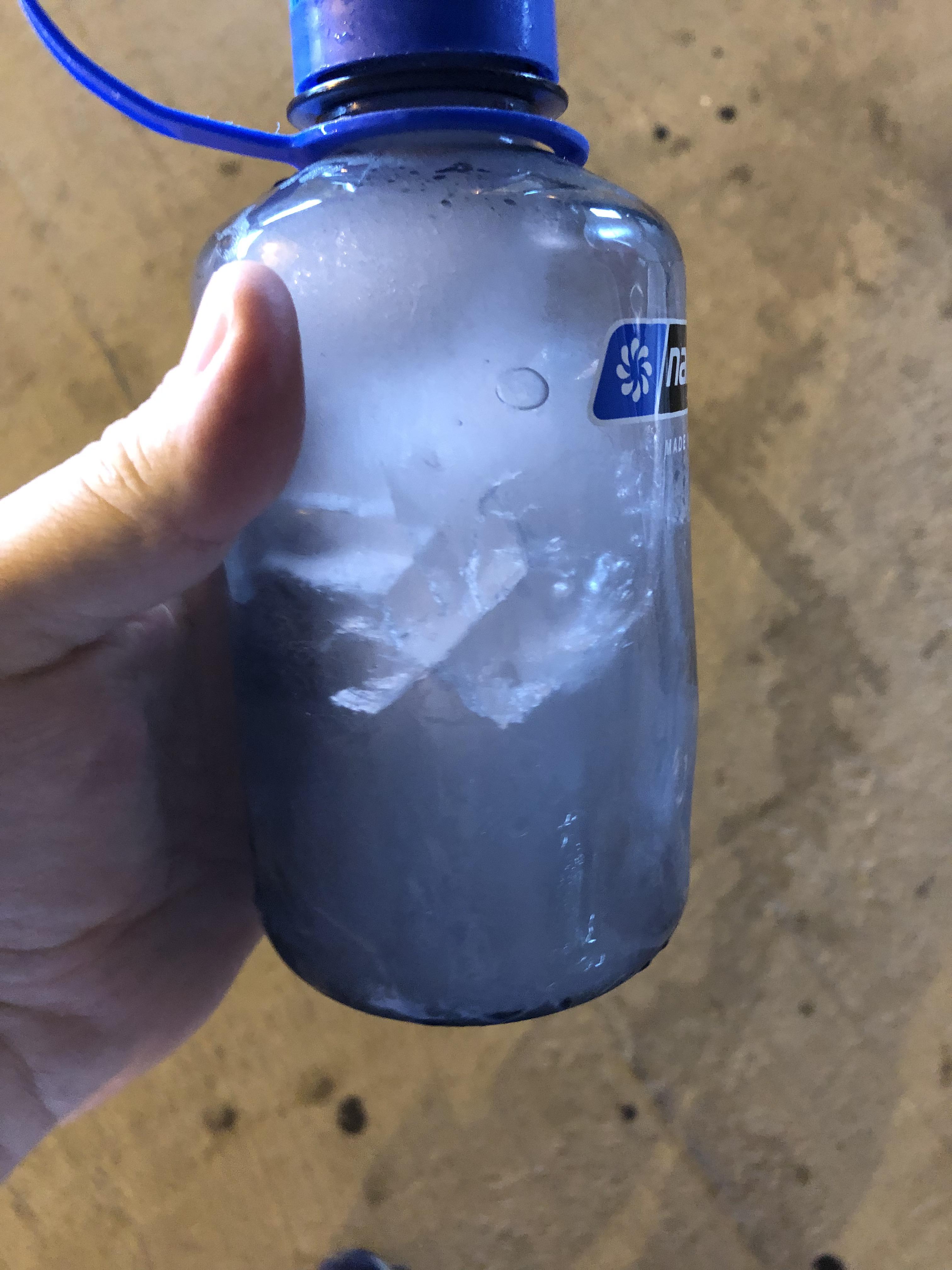 Every night I freeze my water bottle for a day full of cold water; I’ve done it so much the