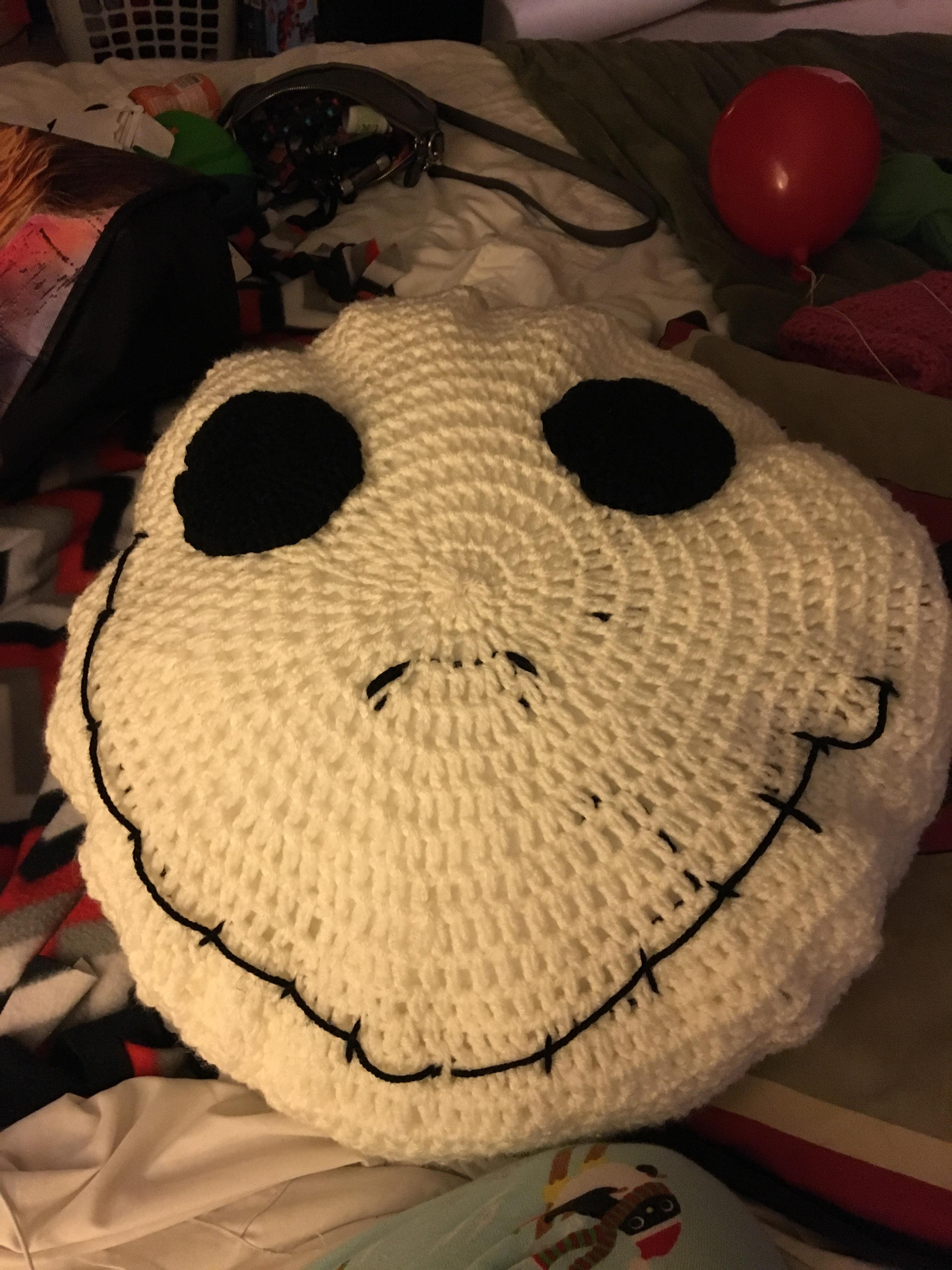 Jack Skellington pillow r/crochet